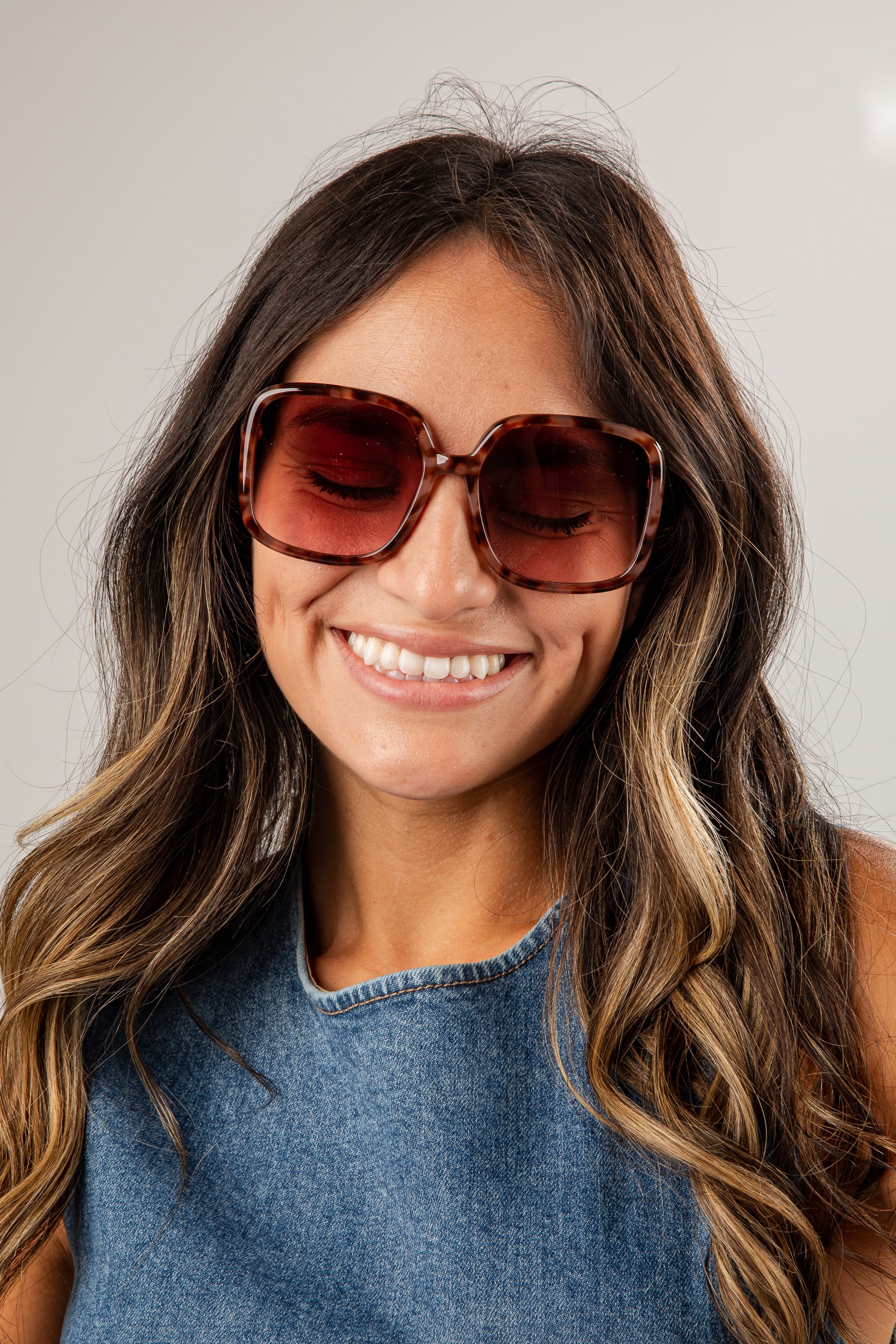 Big Moments Tortoise Square Sunglasses