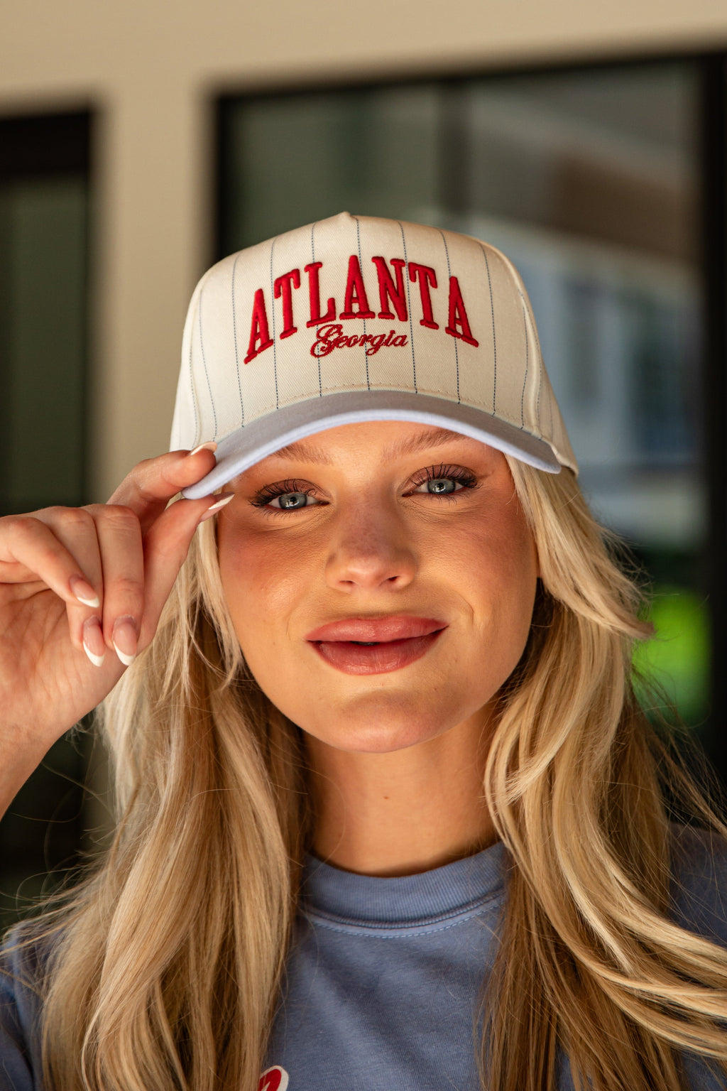 Classic Atlanta Georgia Pinstripe Hat