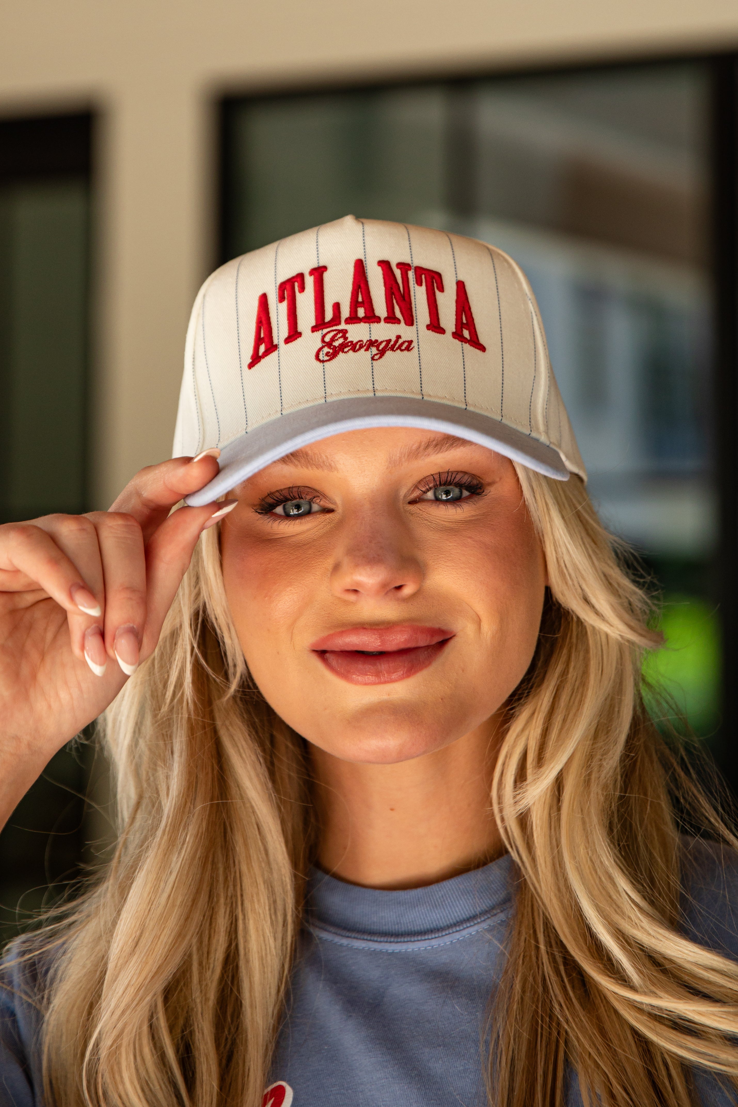 Classic Atlanta Georgia Pinstripe Hat