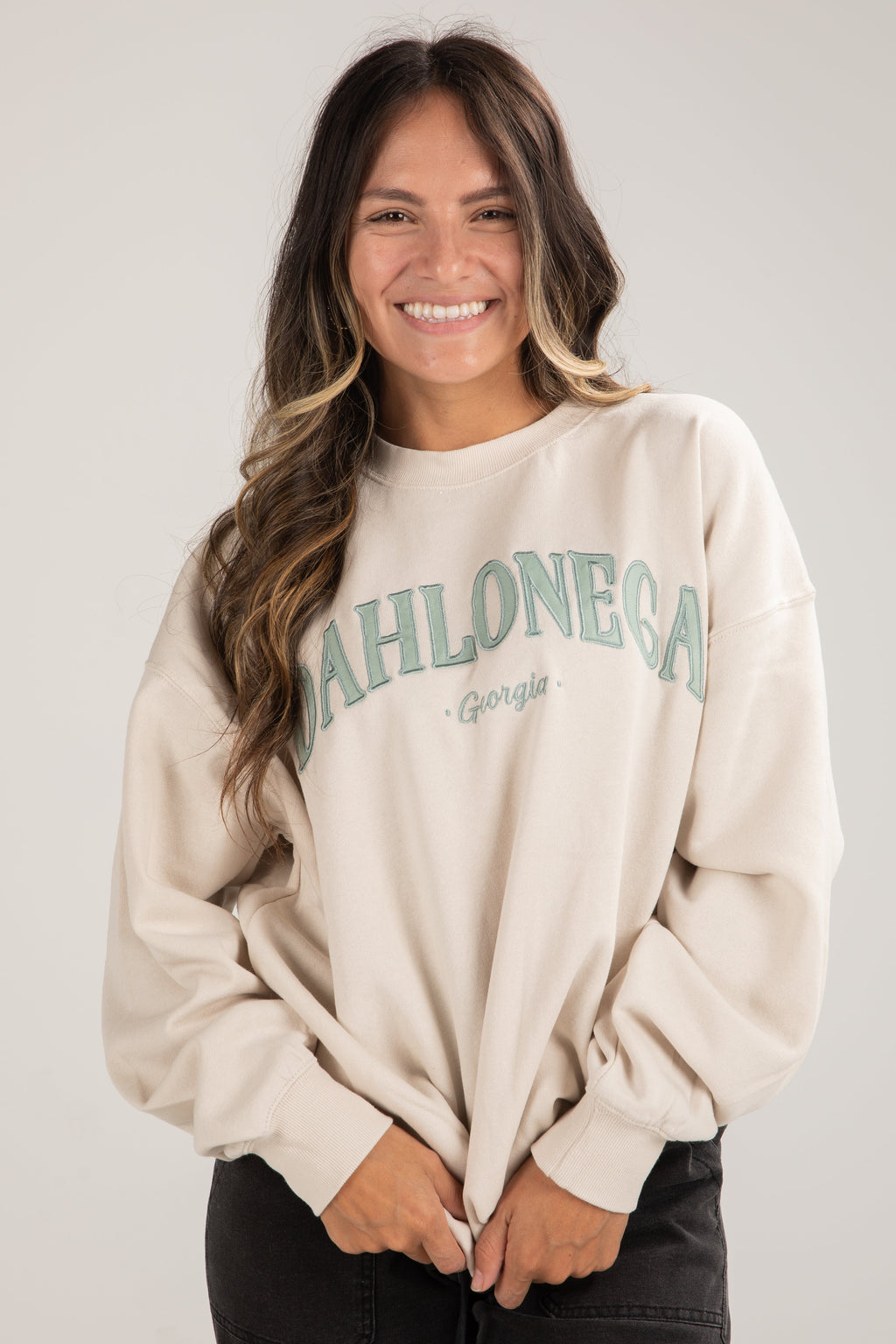 Dahlonega Georgia Block Letter Embroidered Sweatshirt