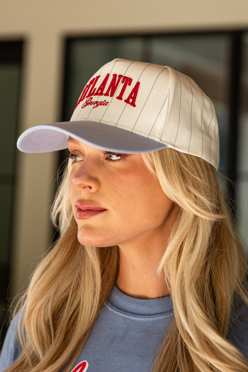 Classic Atlanta Georgia Pinstripe Hat