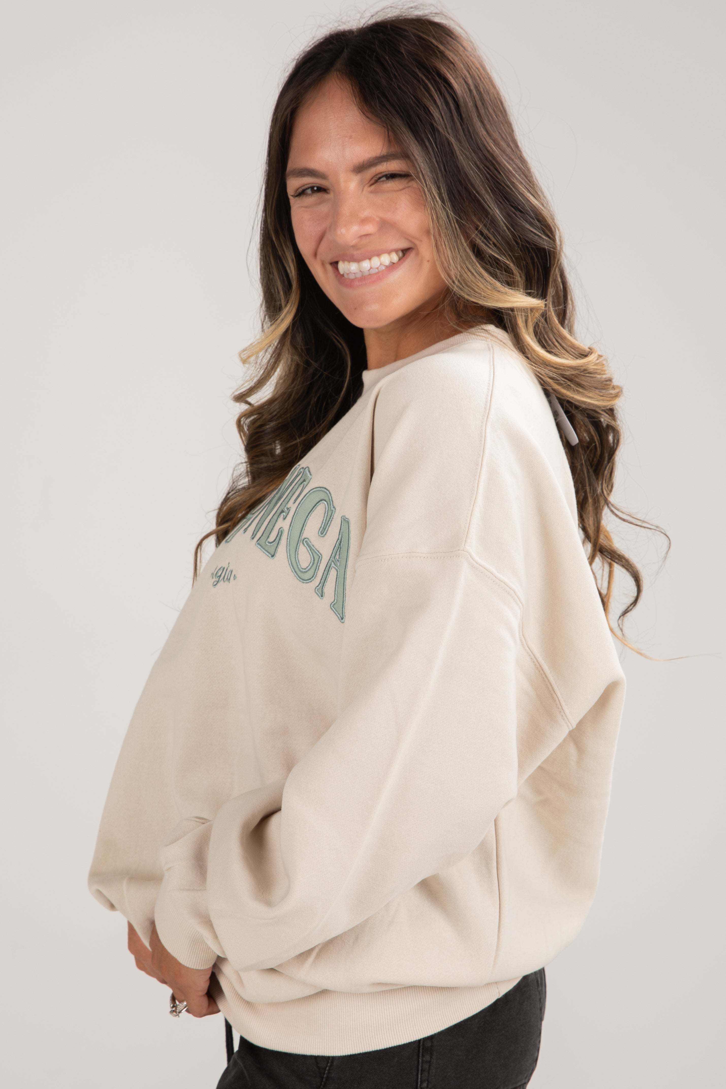 Dahlonega Georgia Block Letter Embroidered Sweatshirt