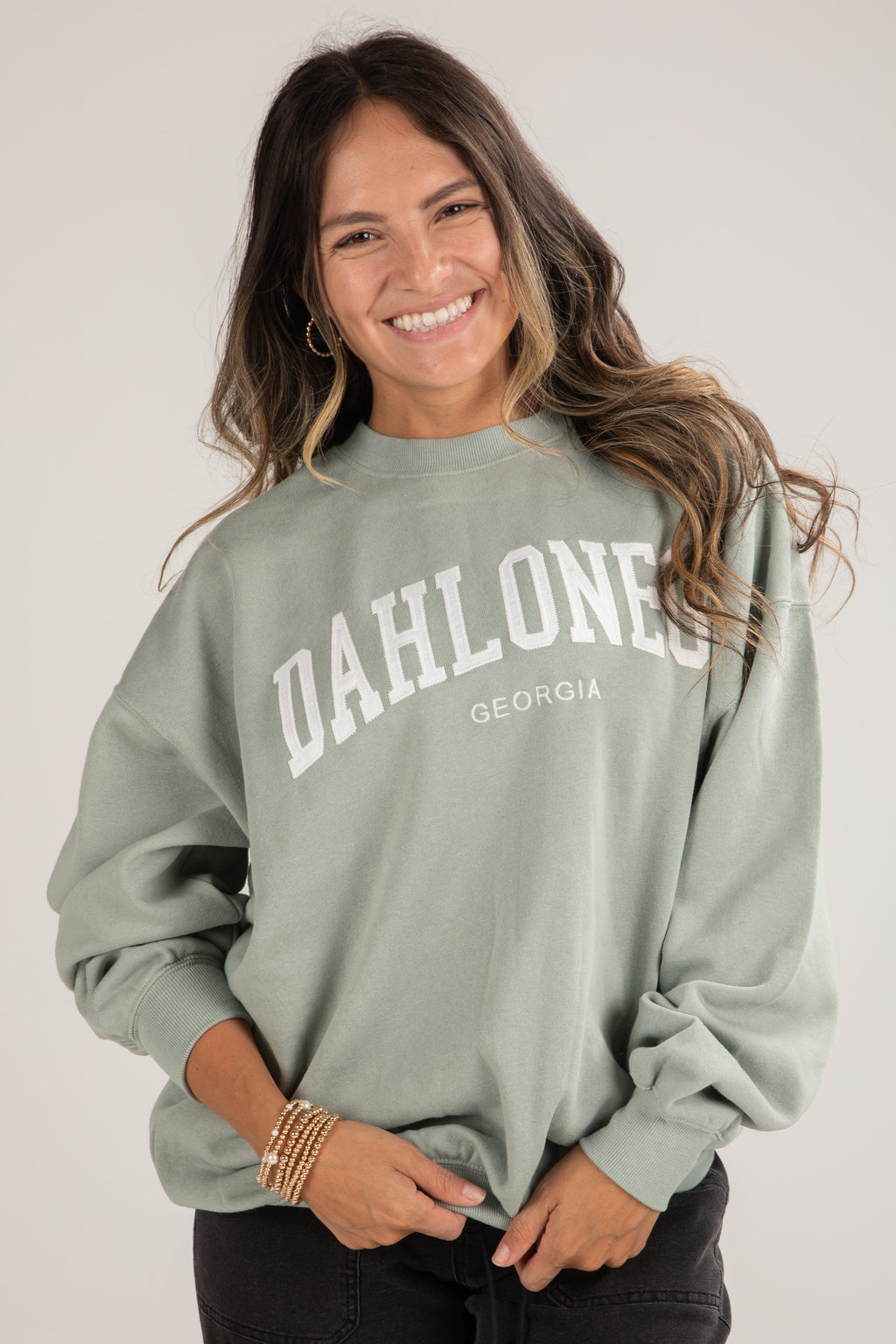 Dahlonega Georgia Block Letter Embroidered Sweatshirt
