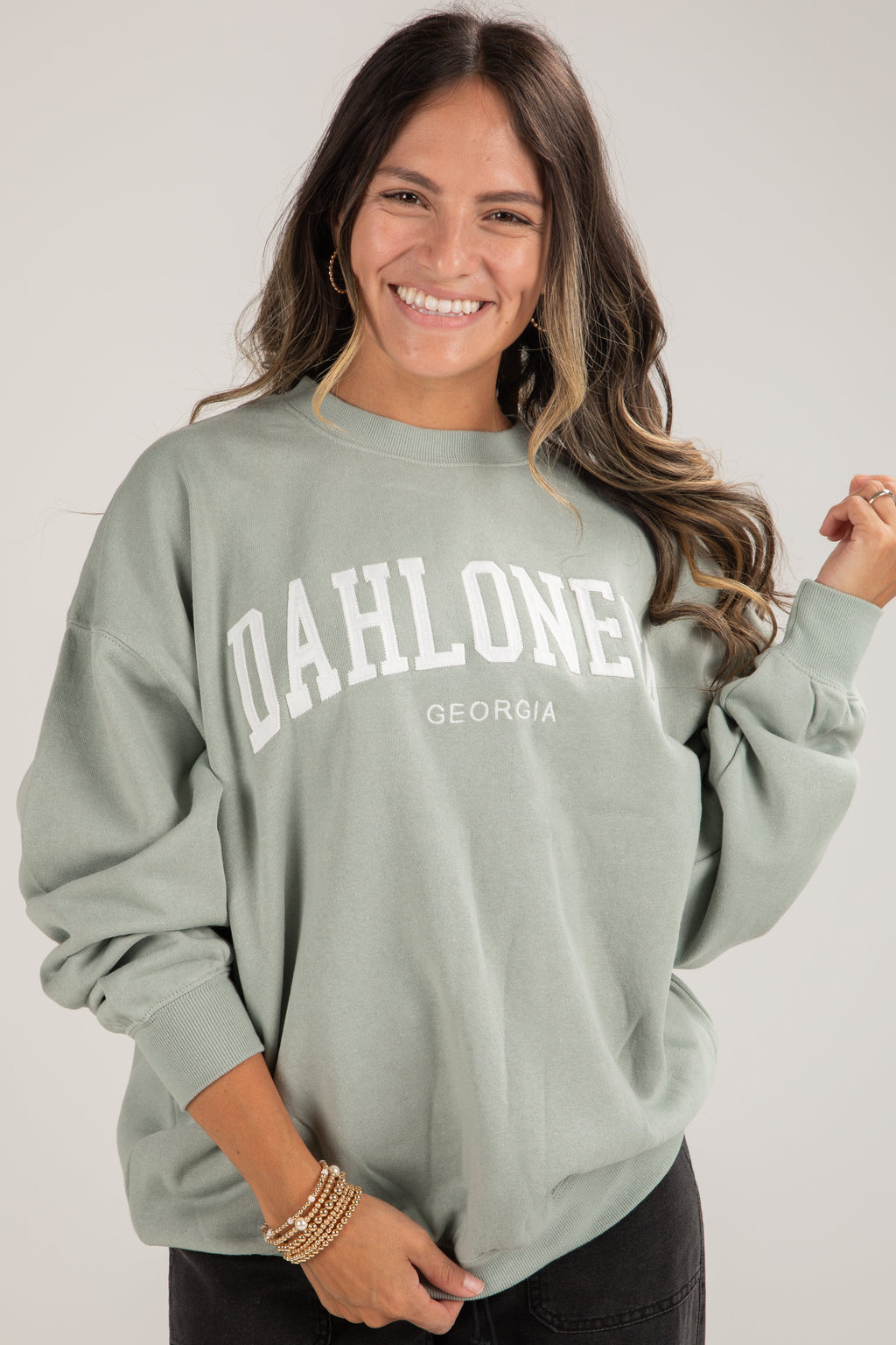 Dahlonega Georgia Block Letter Embroidered Sweatshirt