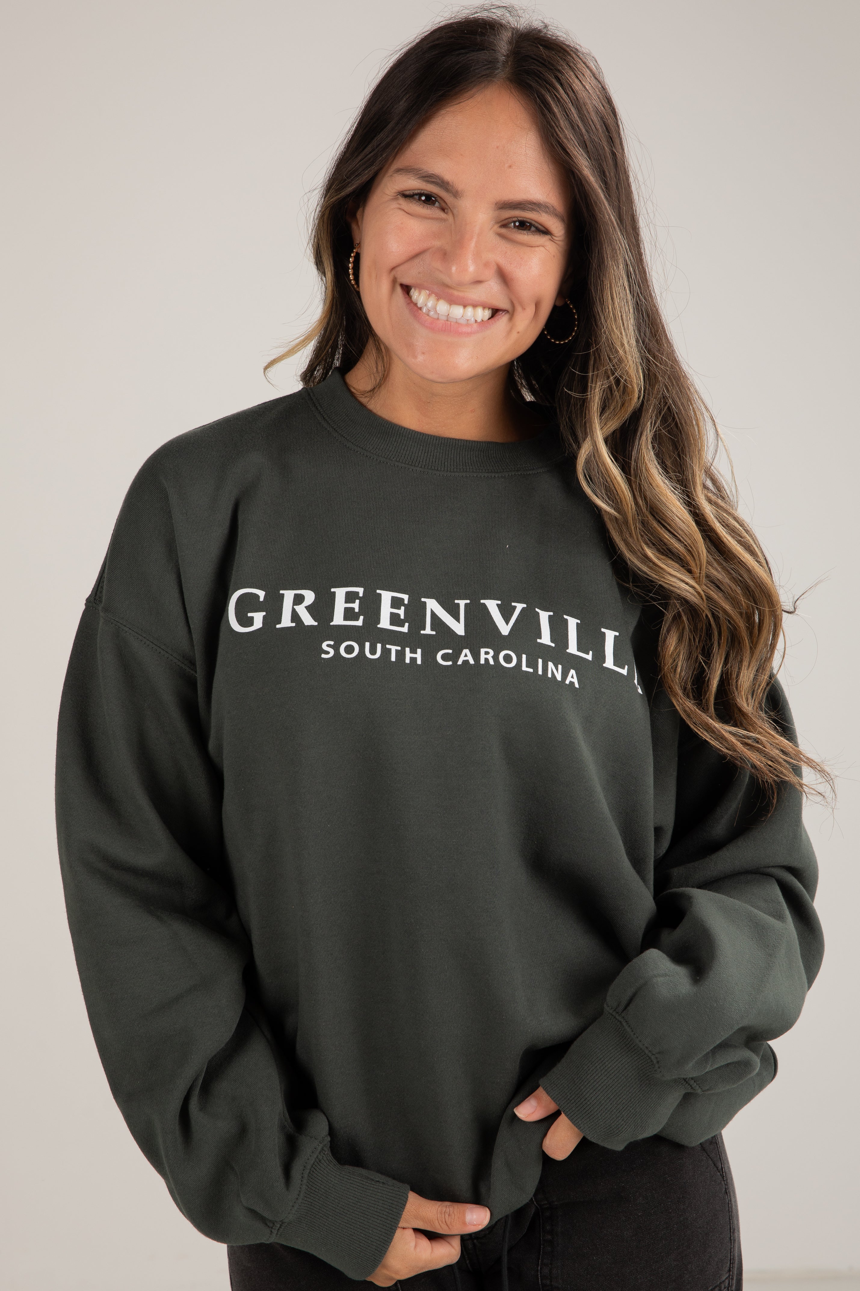 Dark Green Greenville South Carolina Sweatshirt