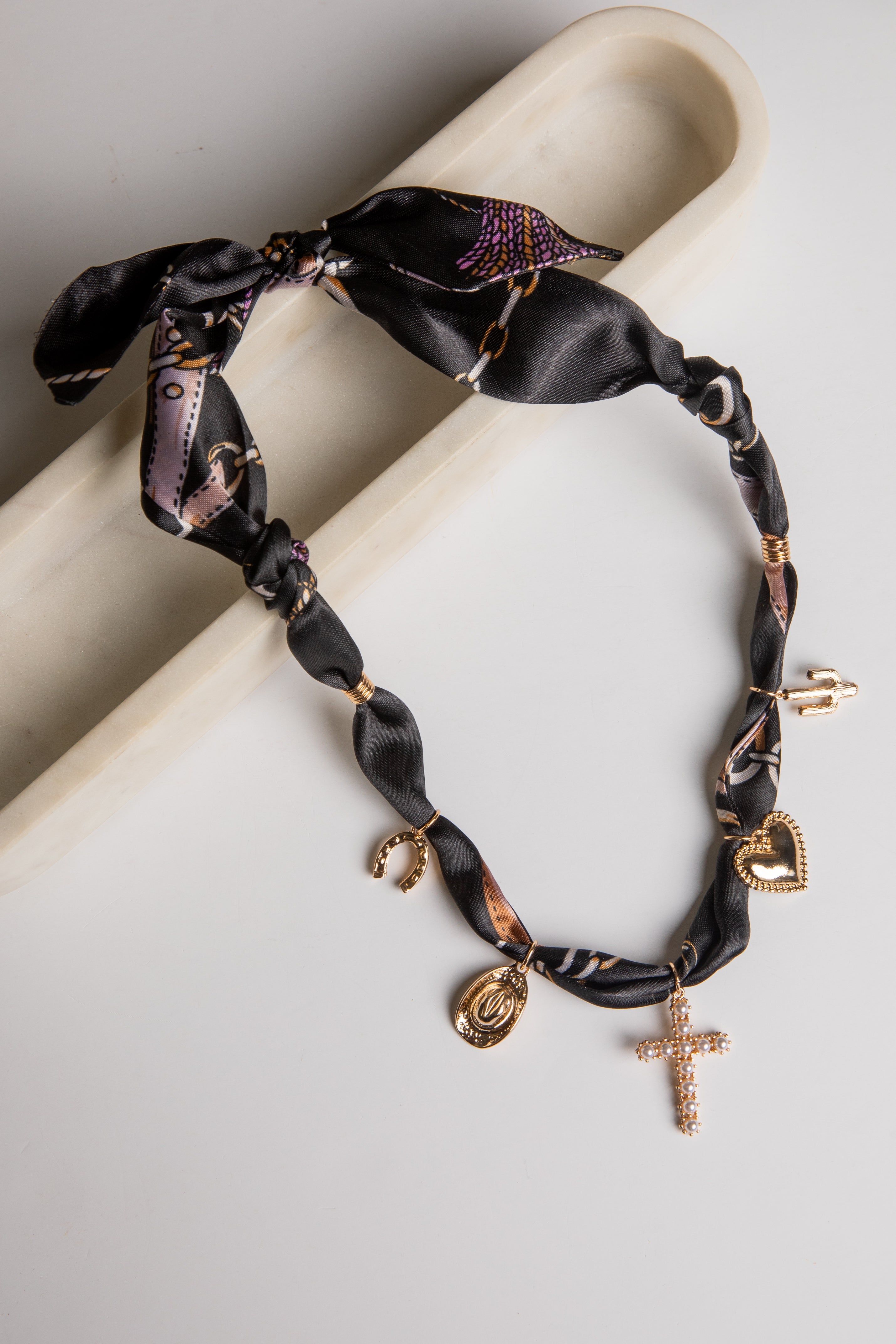 Marley Bandana Charm Necklace