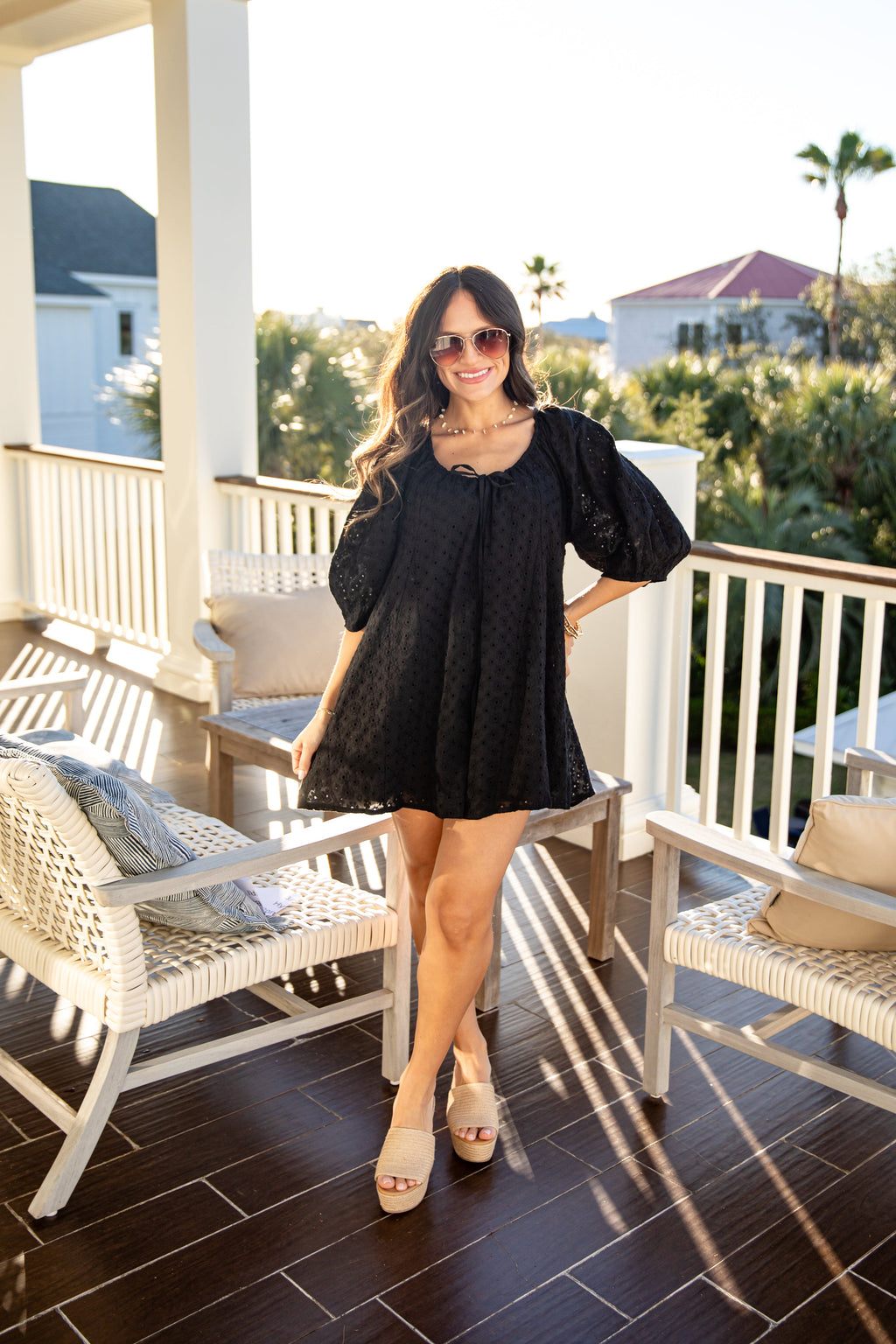 Delicate Charm Eyelet Romper