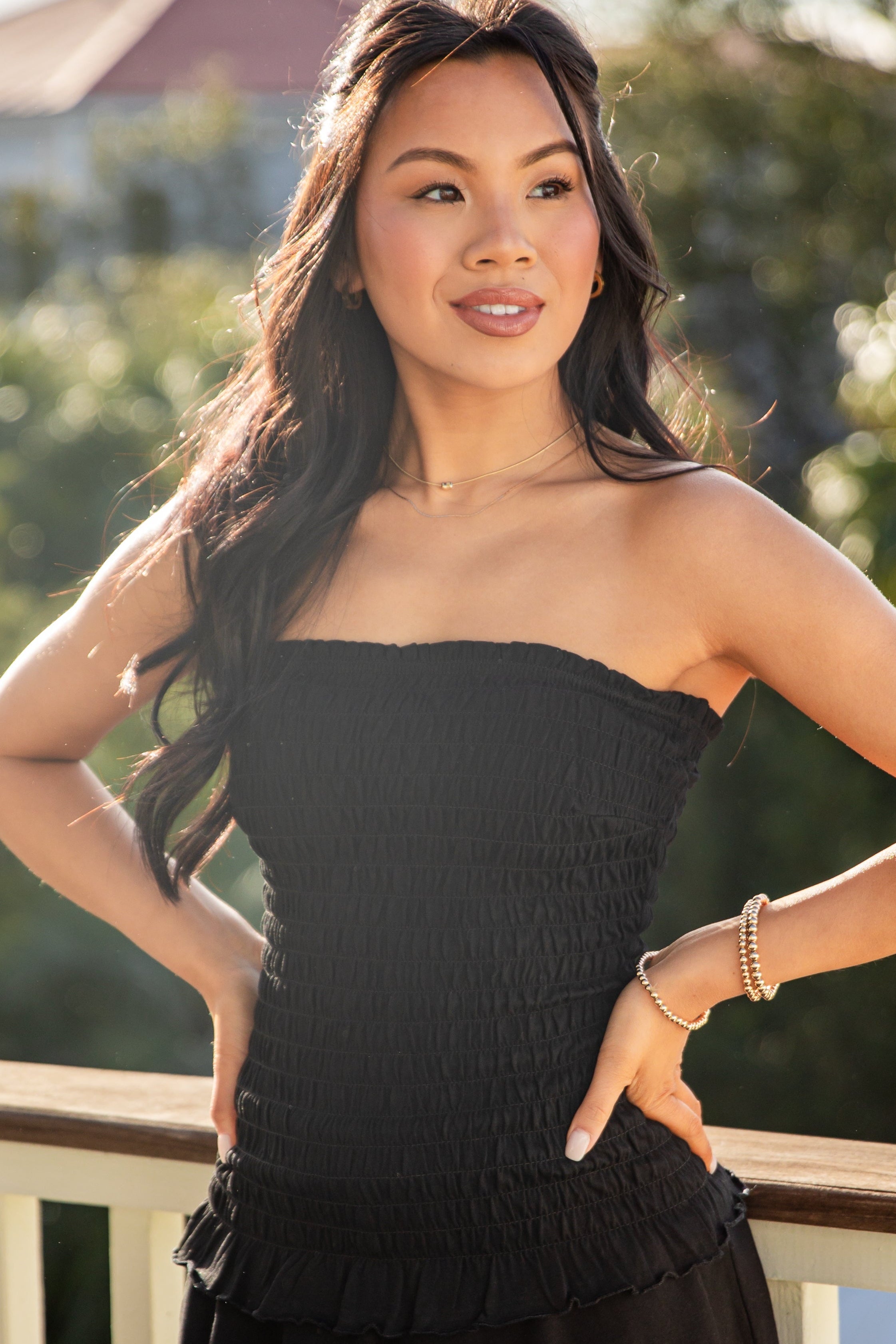 Sidewalk Cafe Smocked Tube Top - DU Deal