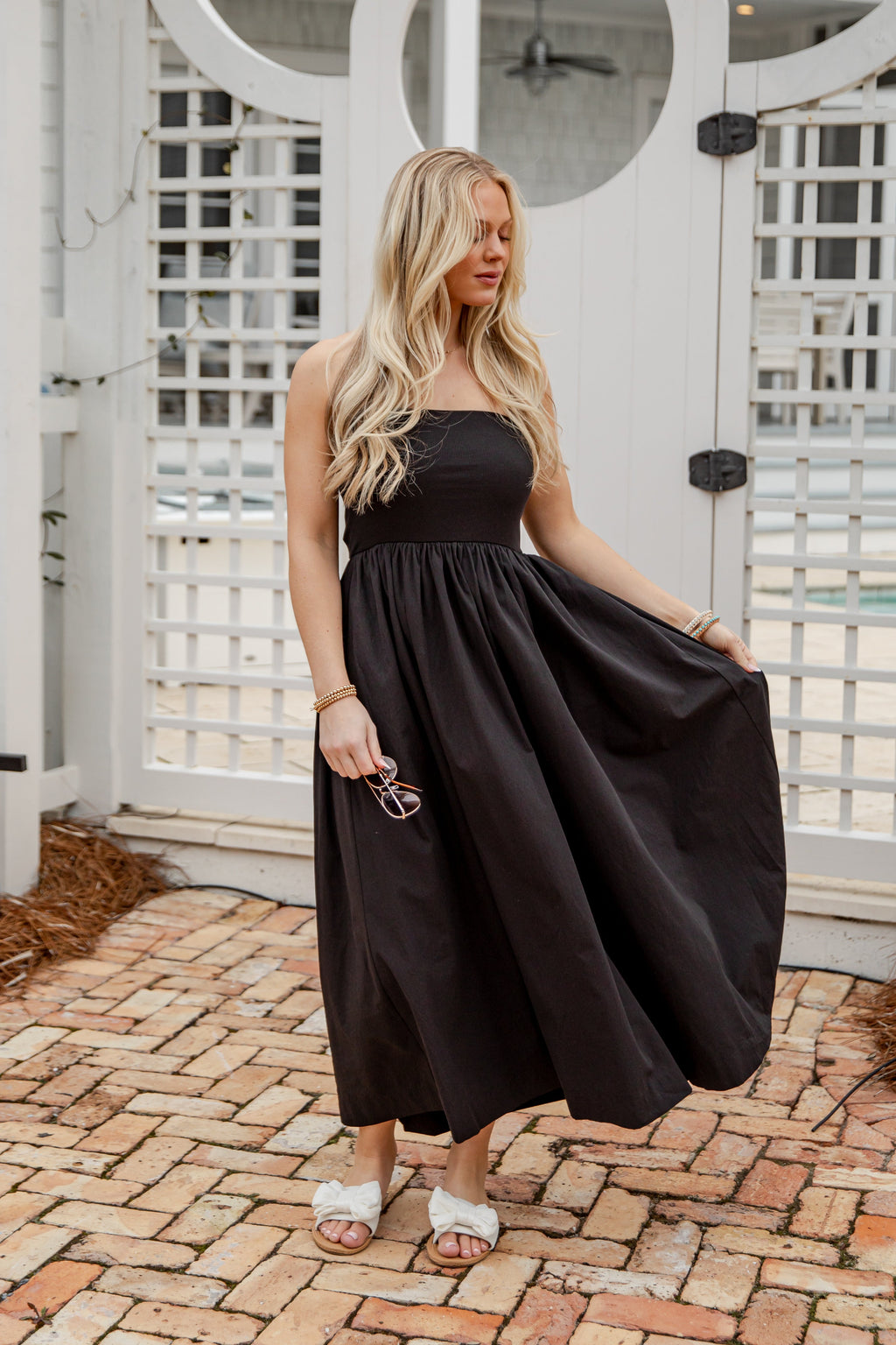 Chateau Days Strapless Maxi Dress