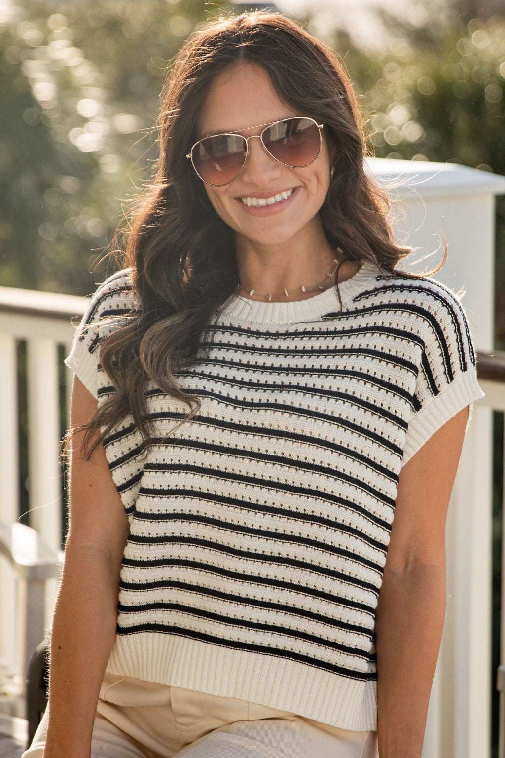 Keep It Cute Stripe Knit Sweater - DU Deal