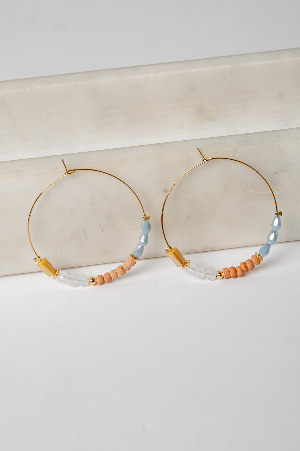 Kenna Beaded Hoop Earrings