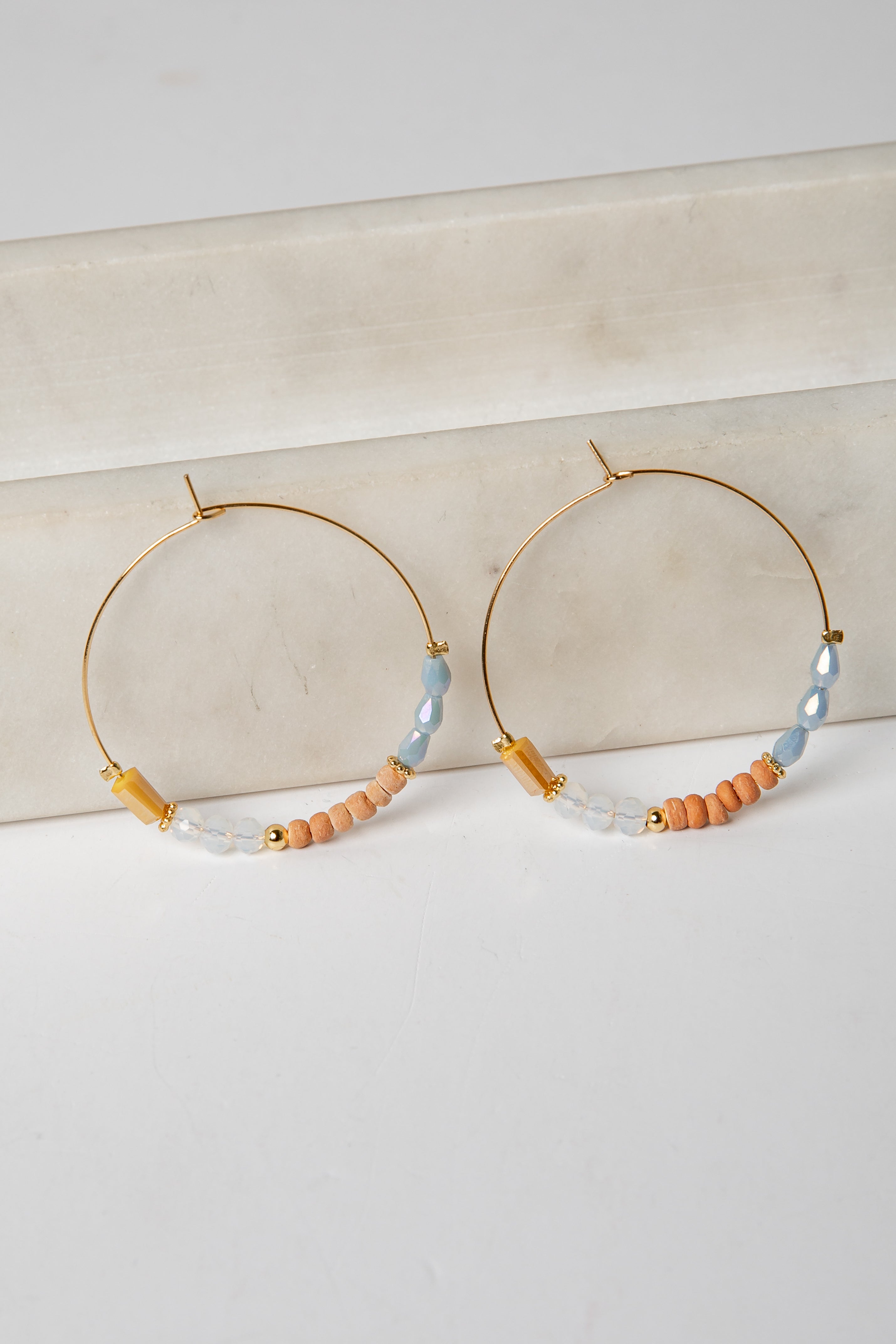 Kenna Beaded Hoop Earrings