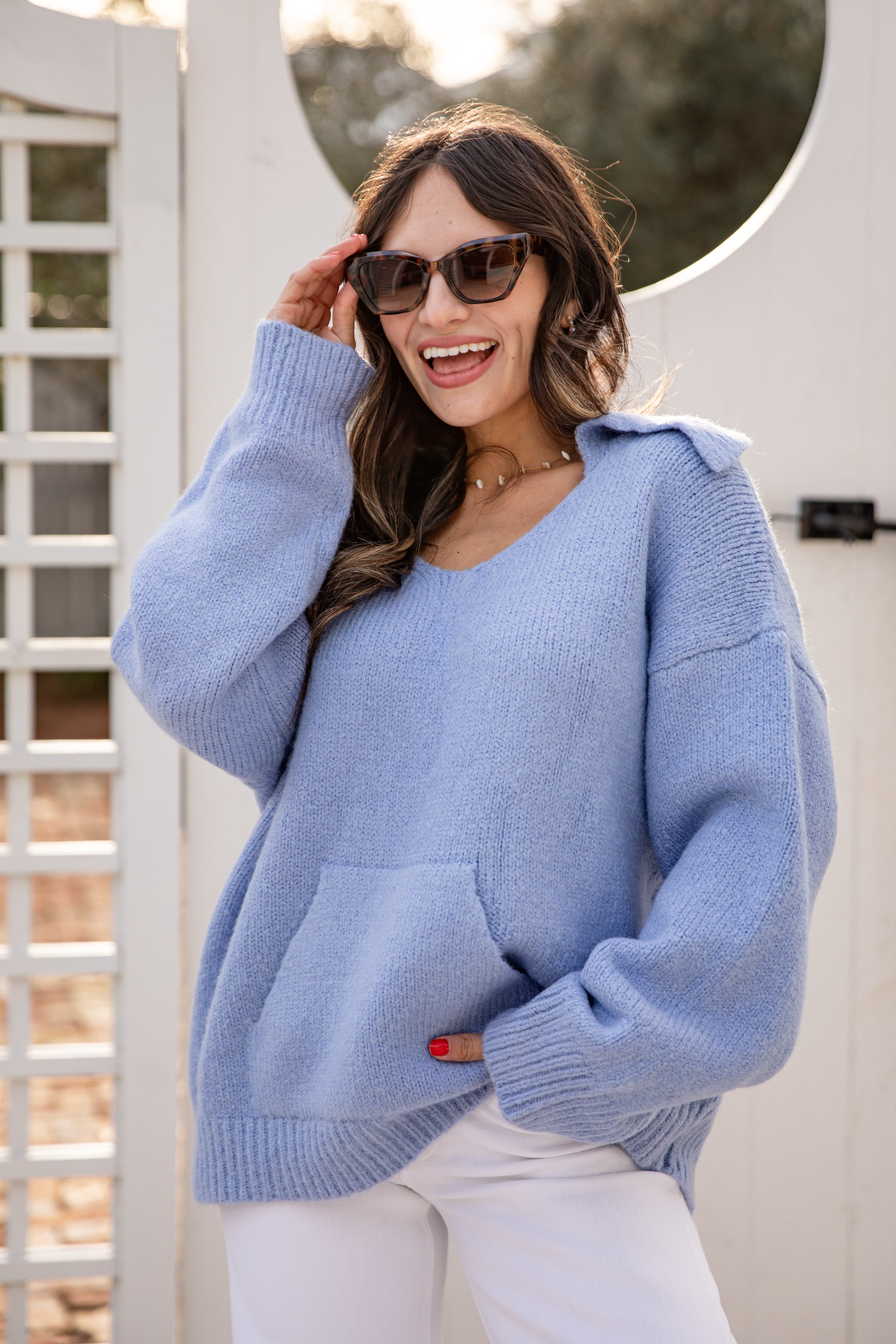 FINAL SALE - Hold Me Close Collared Knit Sweater