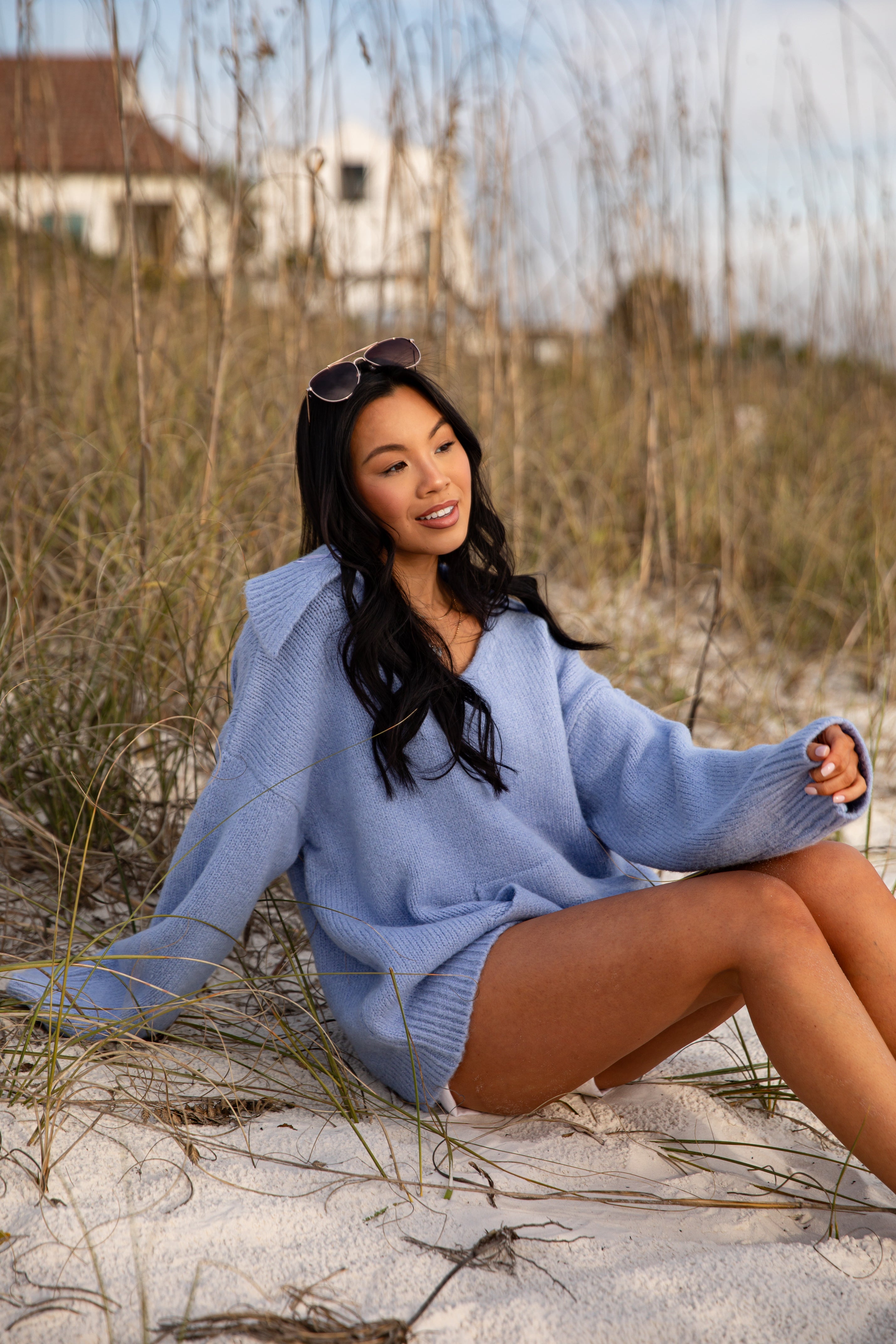 FINAL SALE - Hold Me Close Collared Knit Sweater