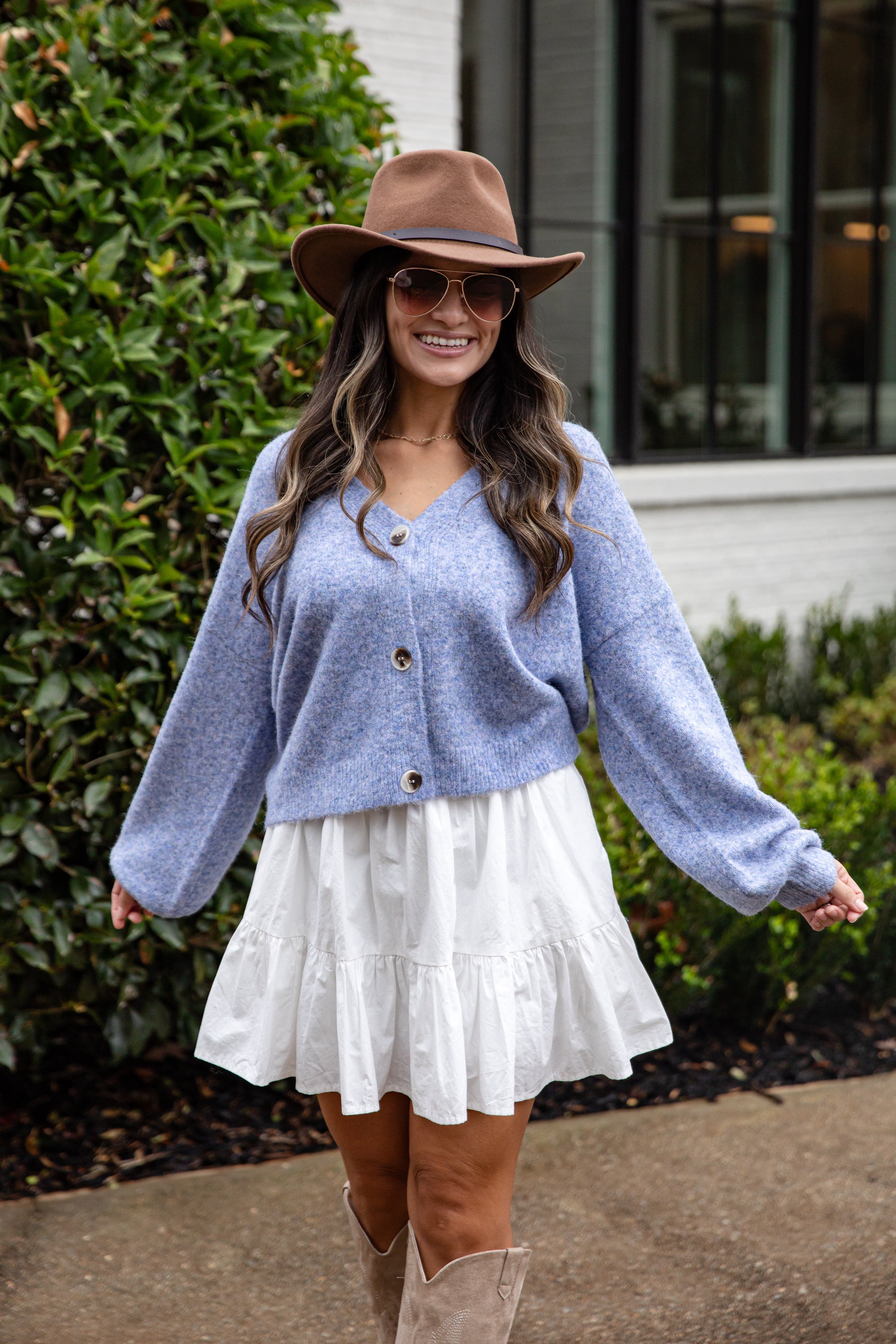 FINAL SALE - Bluebell Breeze Knit Sweater Cardigan