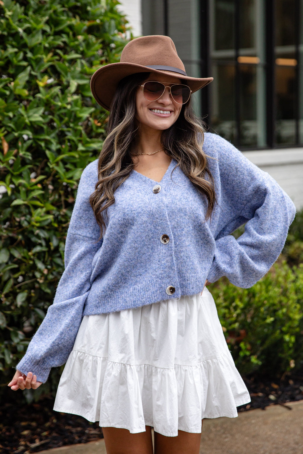 FINAL SALE - Bluebell Breeze Knit Sweater Cardigan