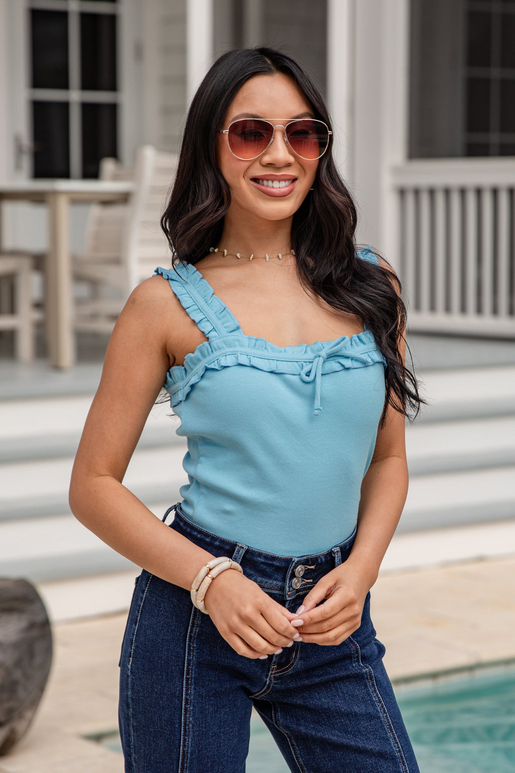 Sweet Escape Ruffle Tank