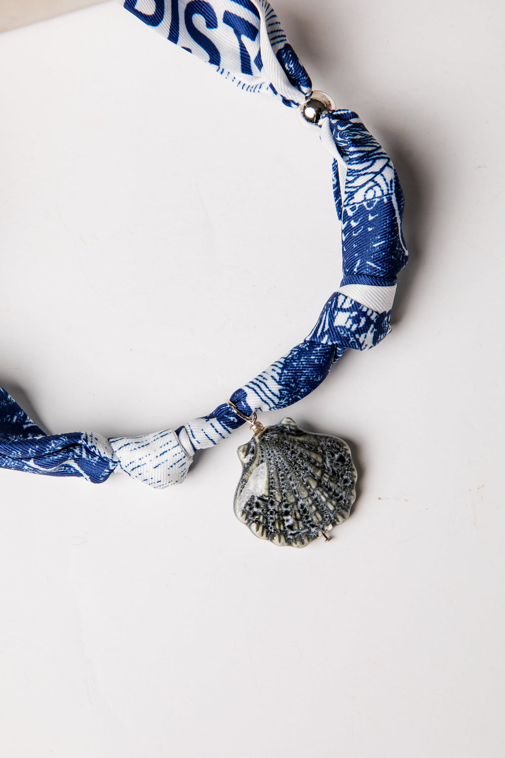 Marielle Bandana Seashell Charm Necklace