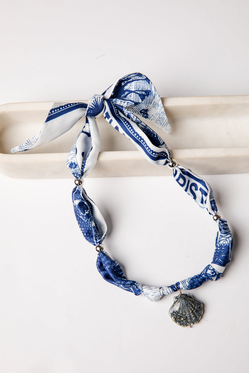 Marielle Bandana Seashell Charm Necklace