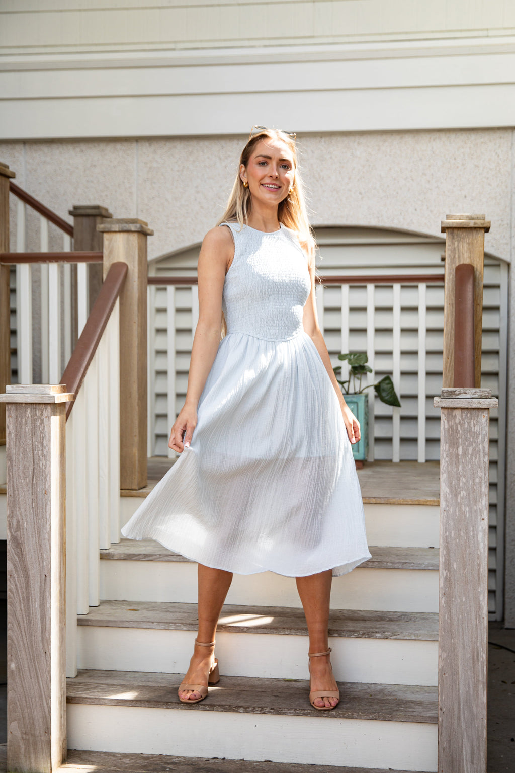 Storybook Stroll Smocked Midi Dress