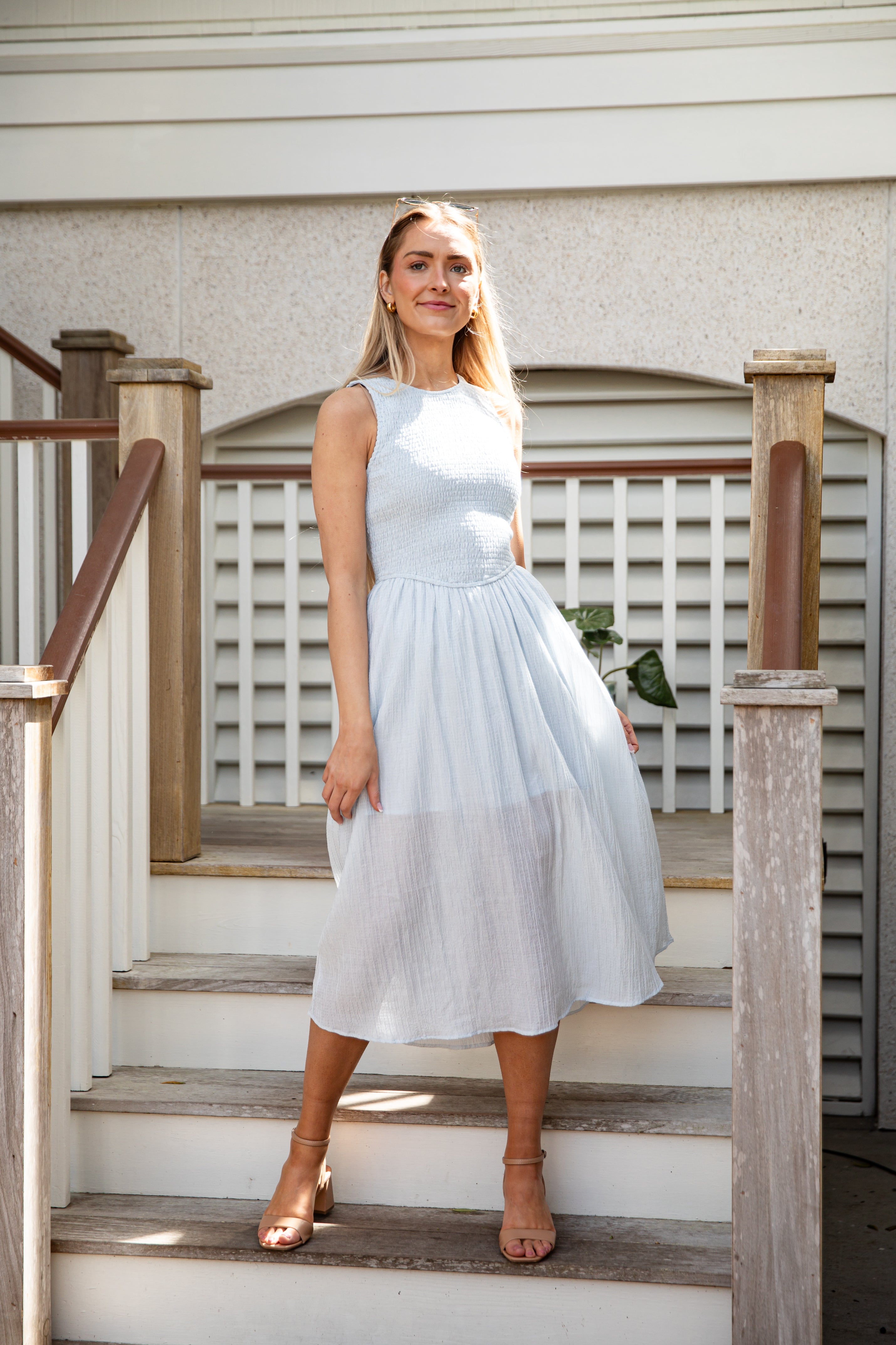 Storybook Stroll Smocked Midi Dress