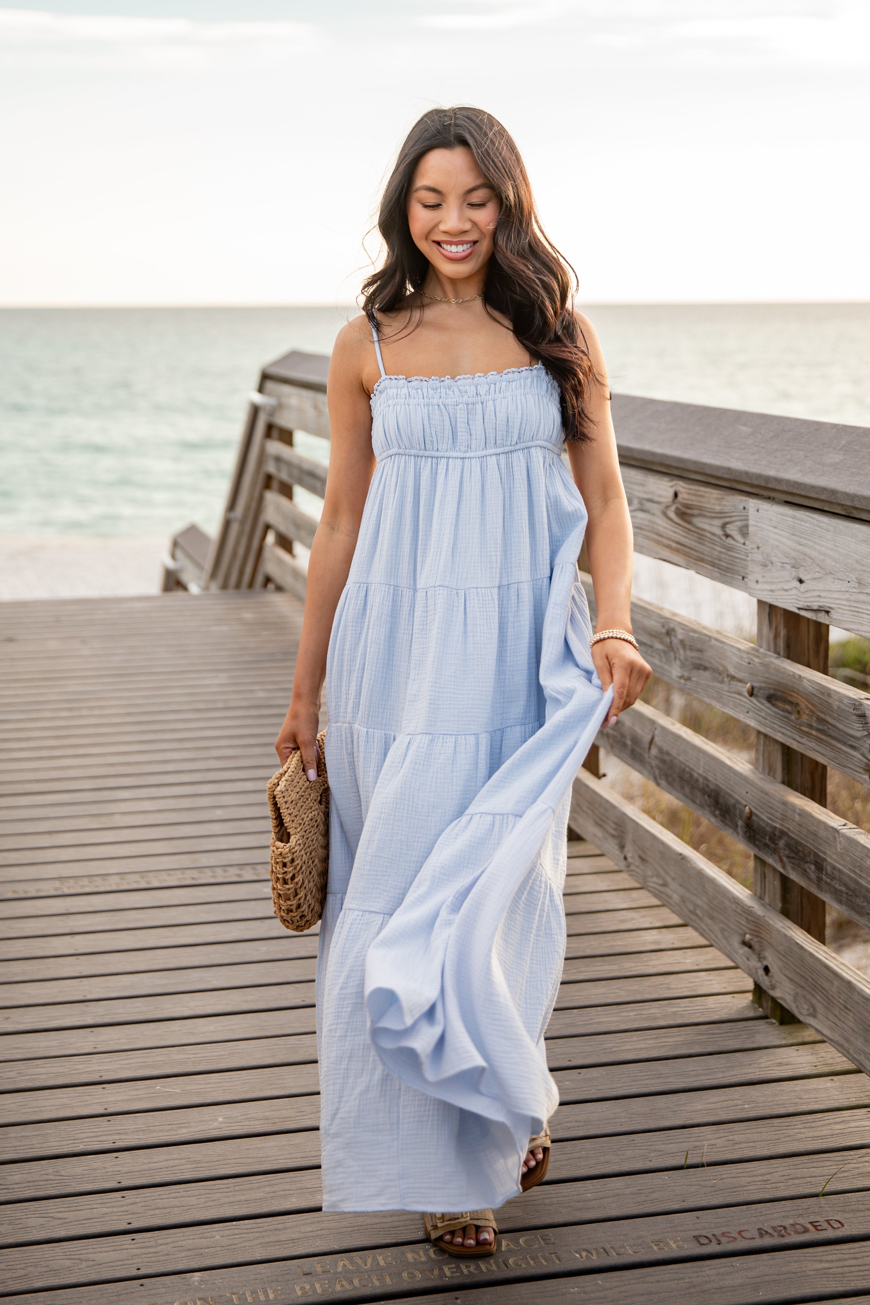 Sail Away Tiered Maxi Dress
