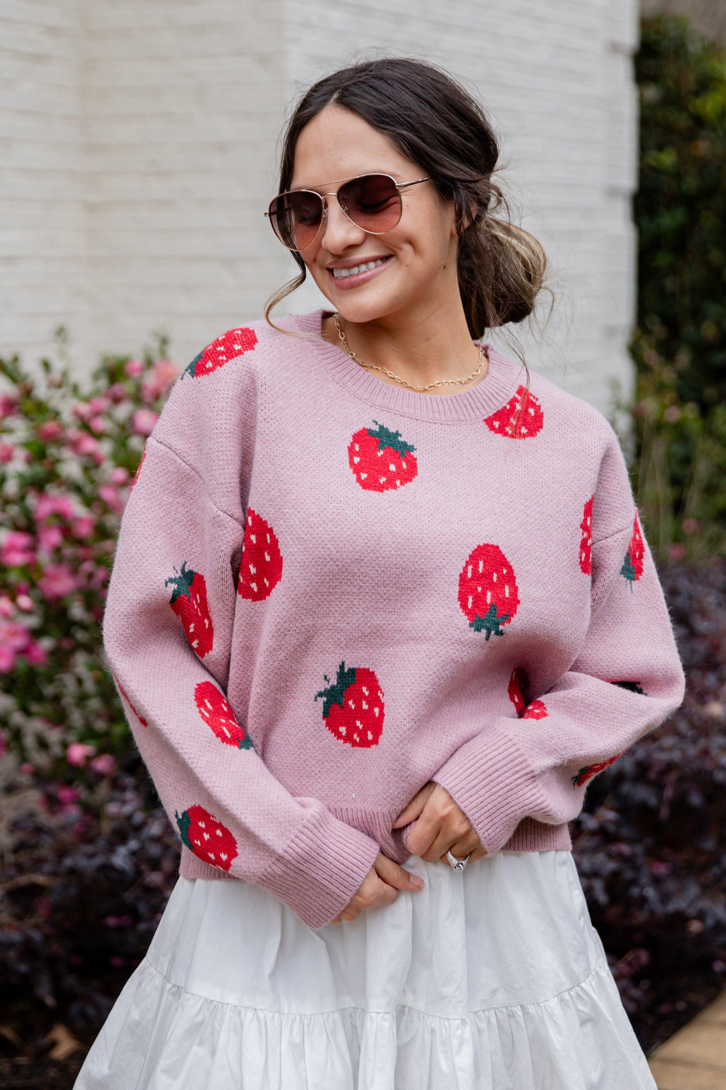 FINAL SALE - Berry Bliss Blush Knit Sweater