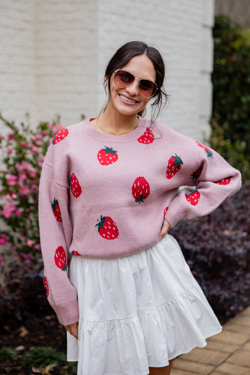 FINAL SALE - Berry Bliss Blush Knit Sweater