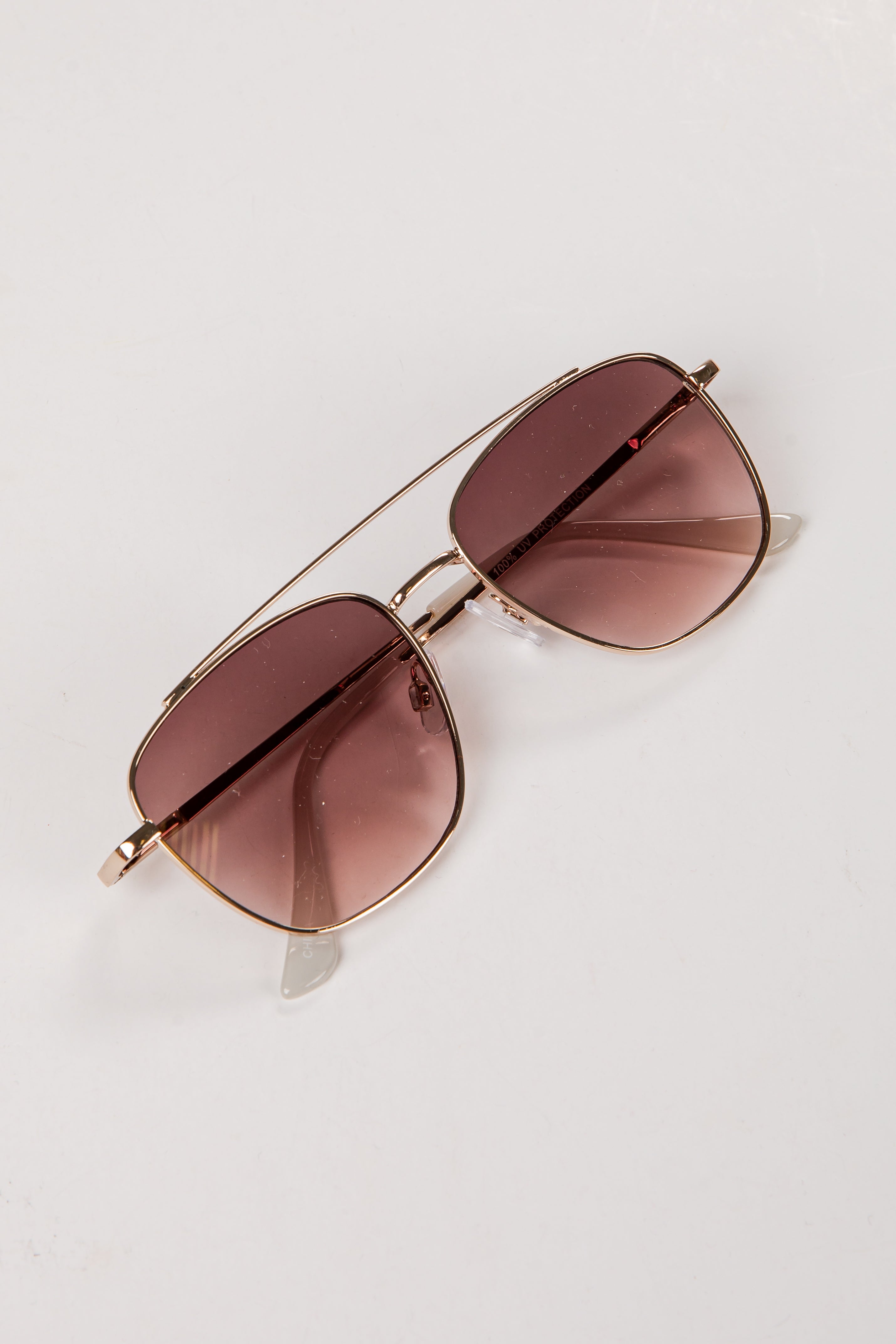 Weekend Escape Brown Square Sunglasses