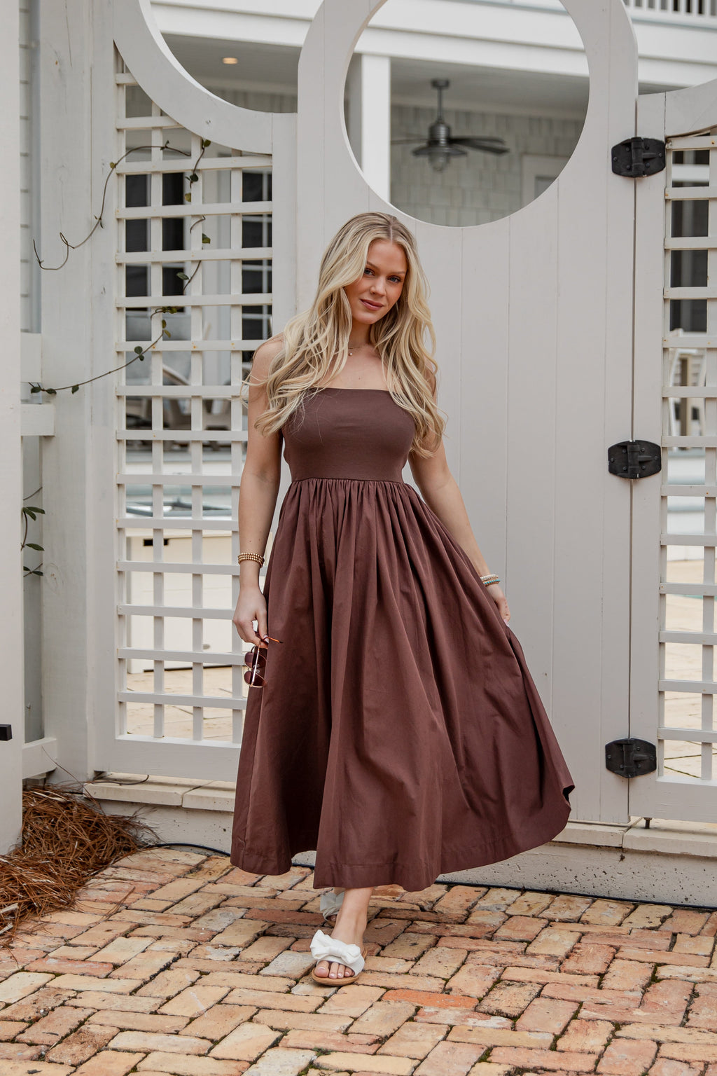 Chateau Days Strapless Maxi Dress