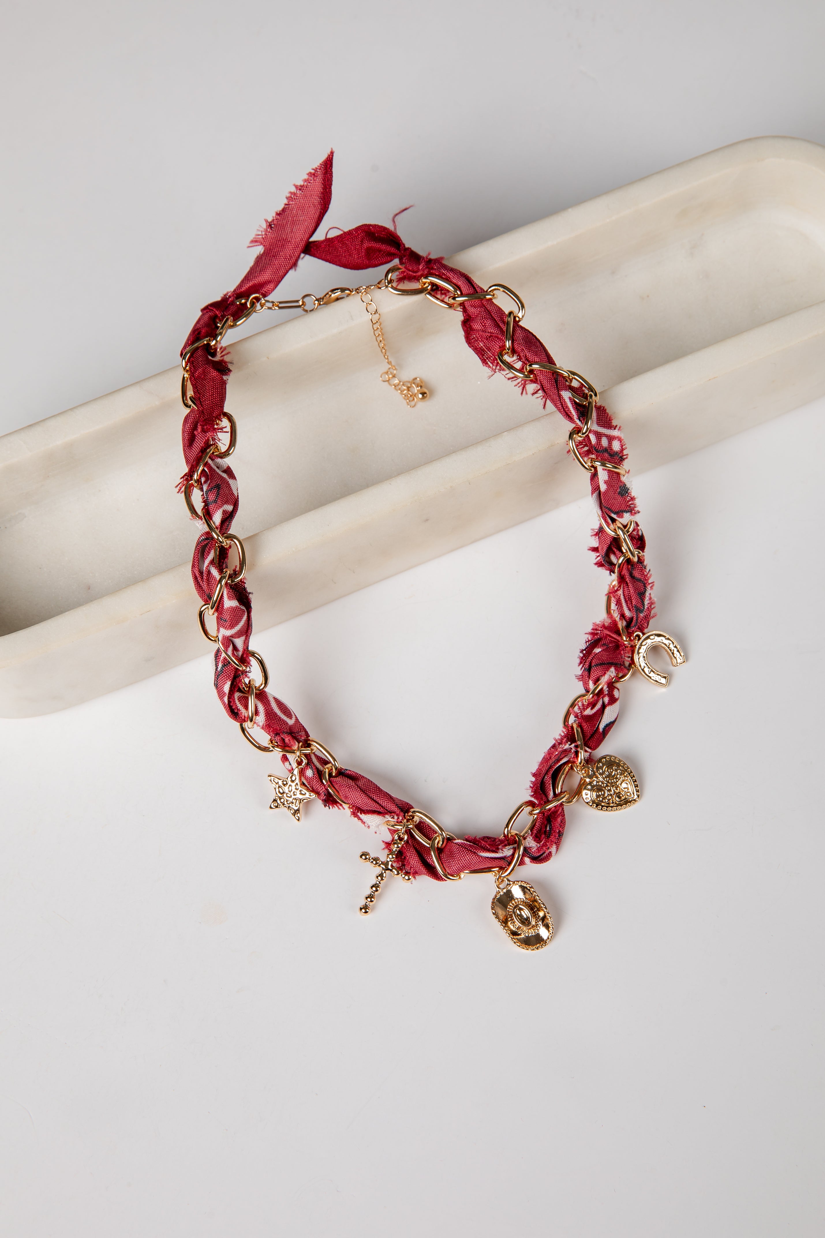 Stella Bandana Charm Necklace