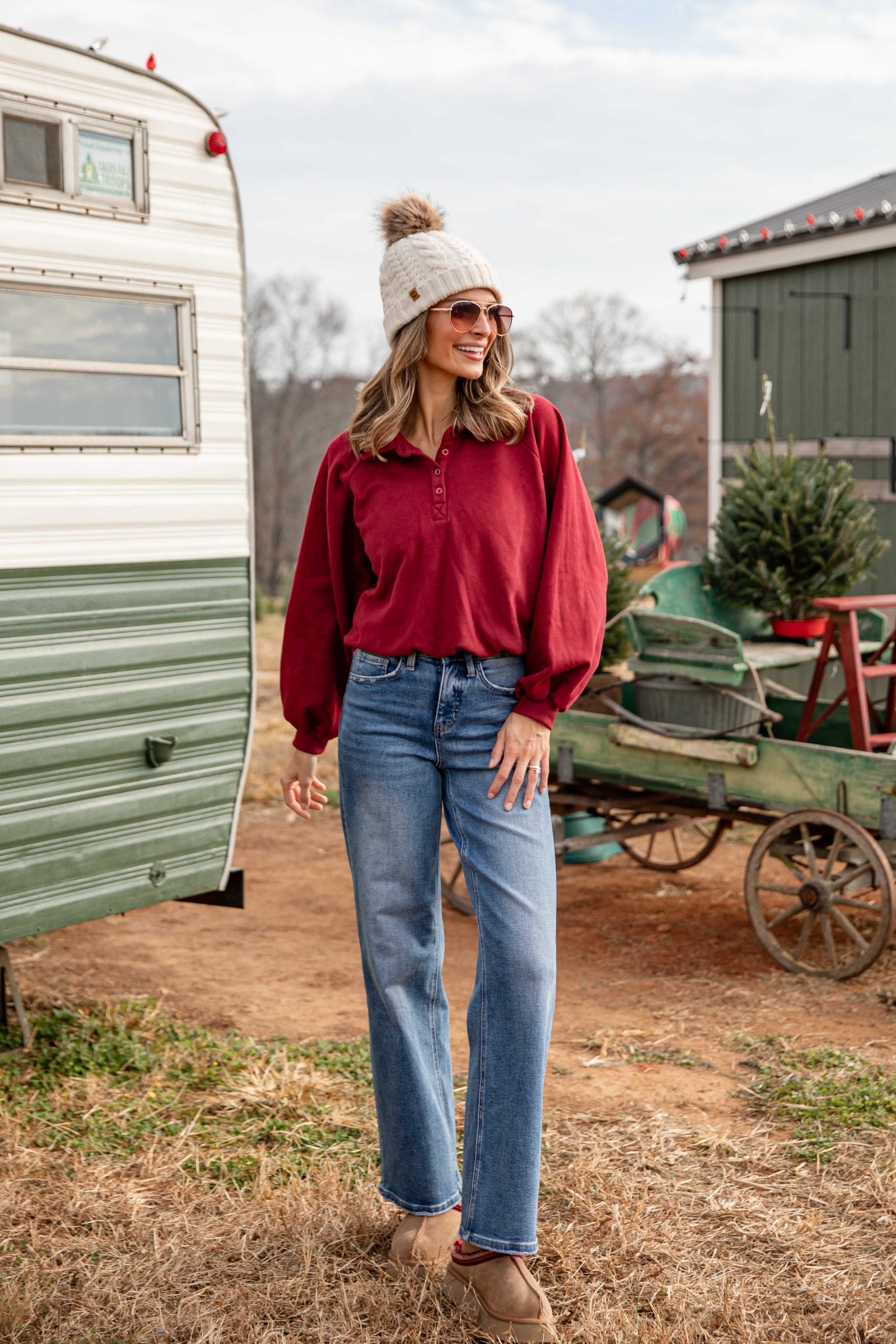 FINAL SALE - Crosby Snap Collared Pullover