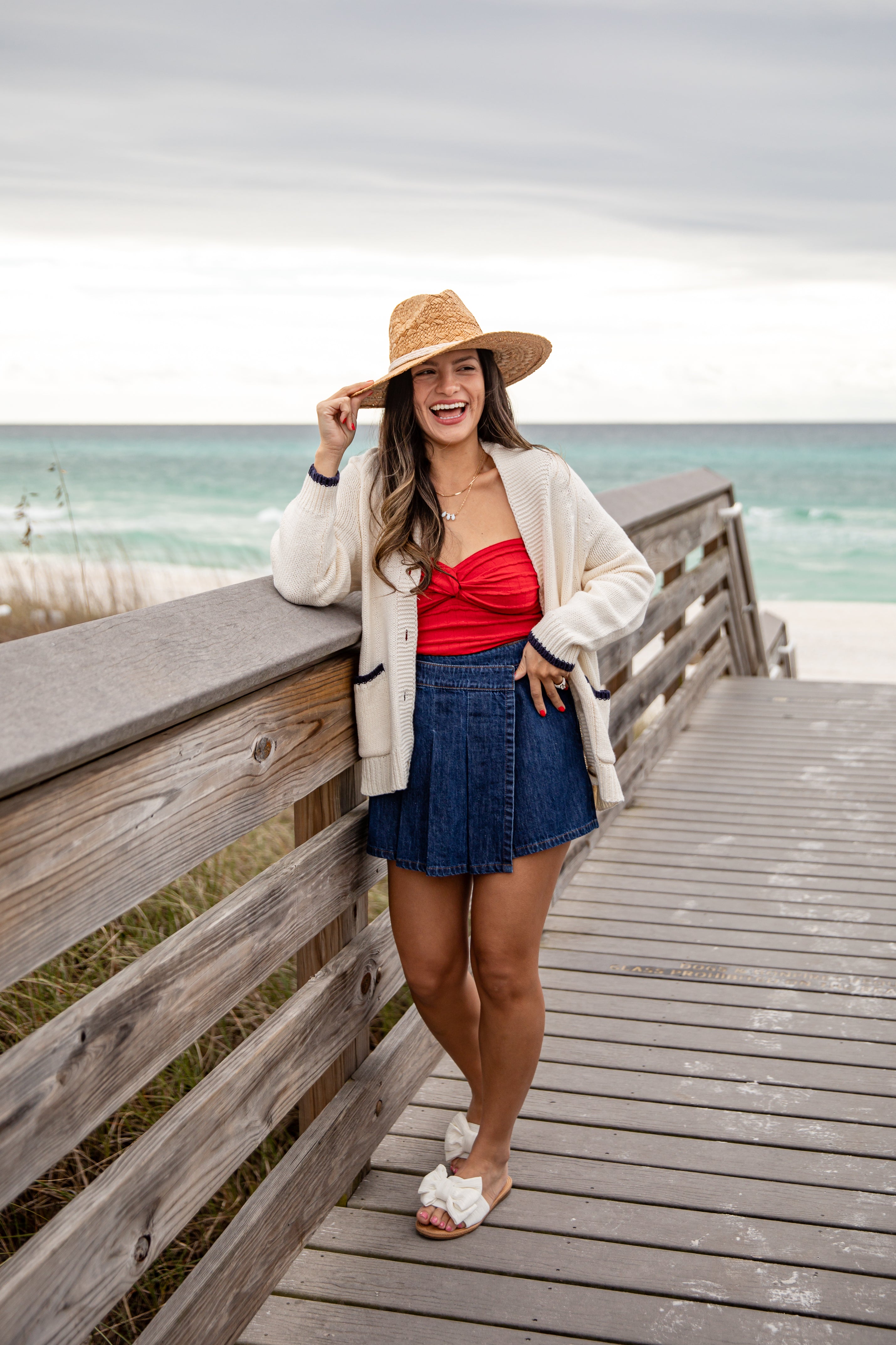 FINAL SALE - Cape Cod Lobster Cream Cardigan