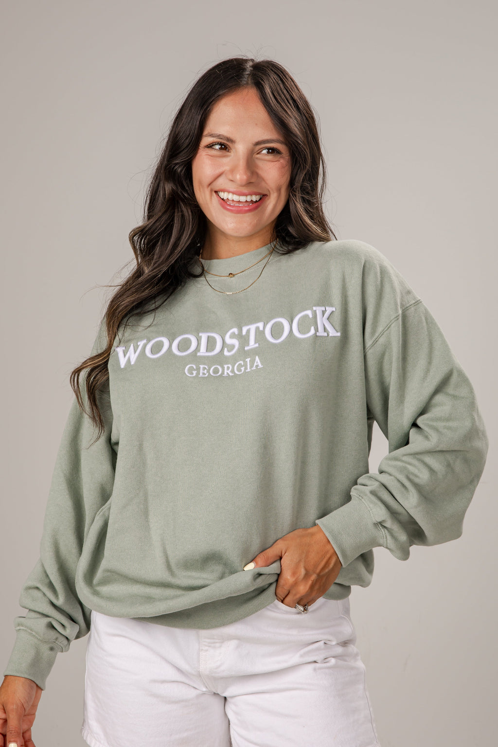 Woodstock Sage Relaxed Pullover