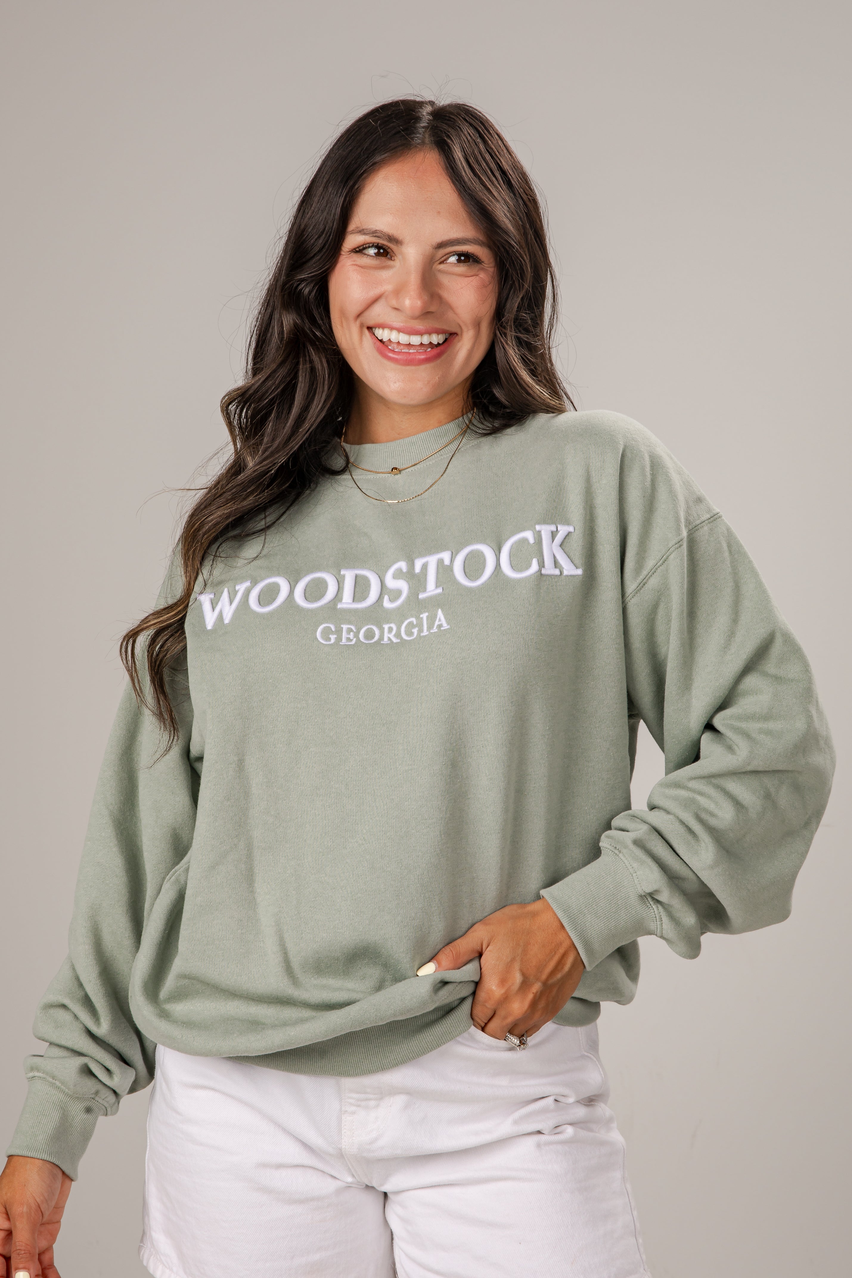 Woodstock Sage Relaxed Pullover
