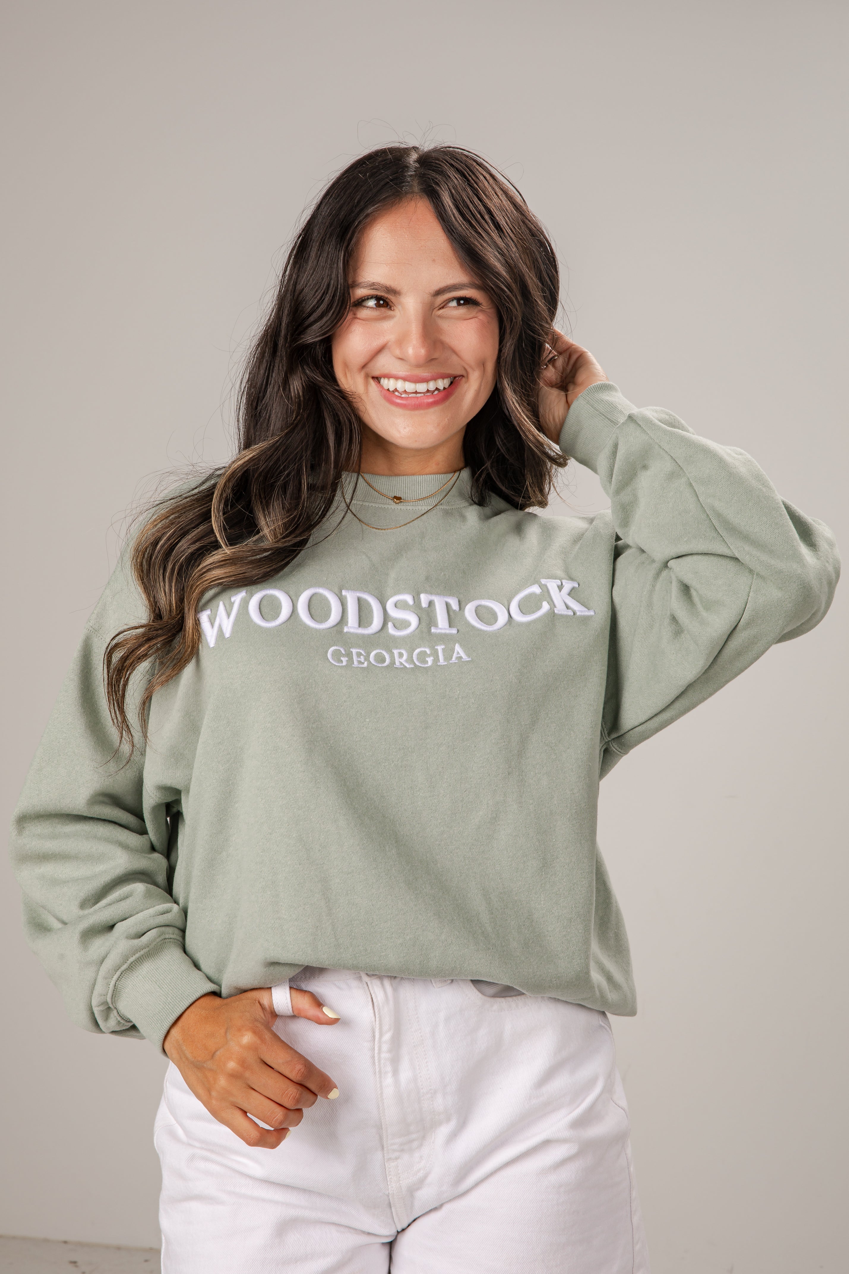 Woodstock Sage Relaxed Pullover