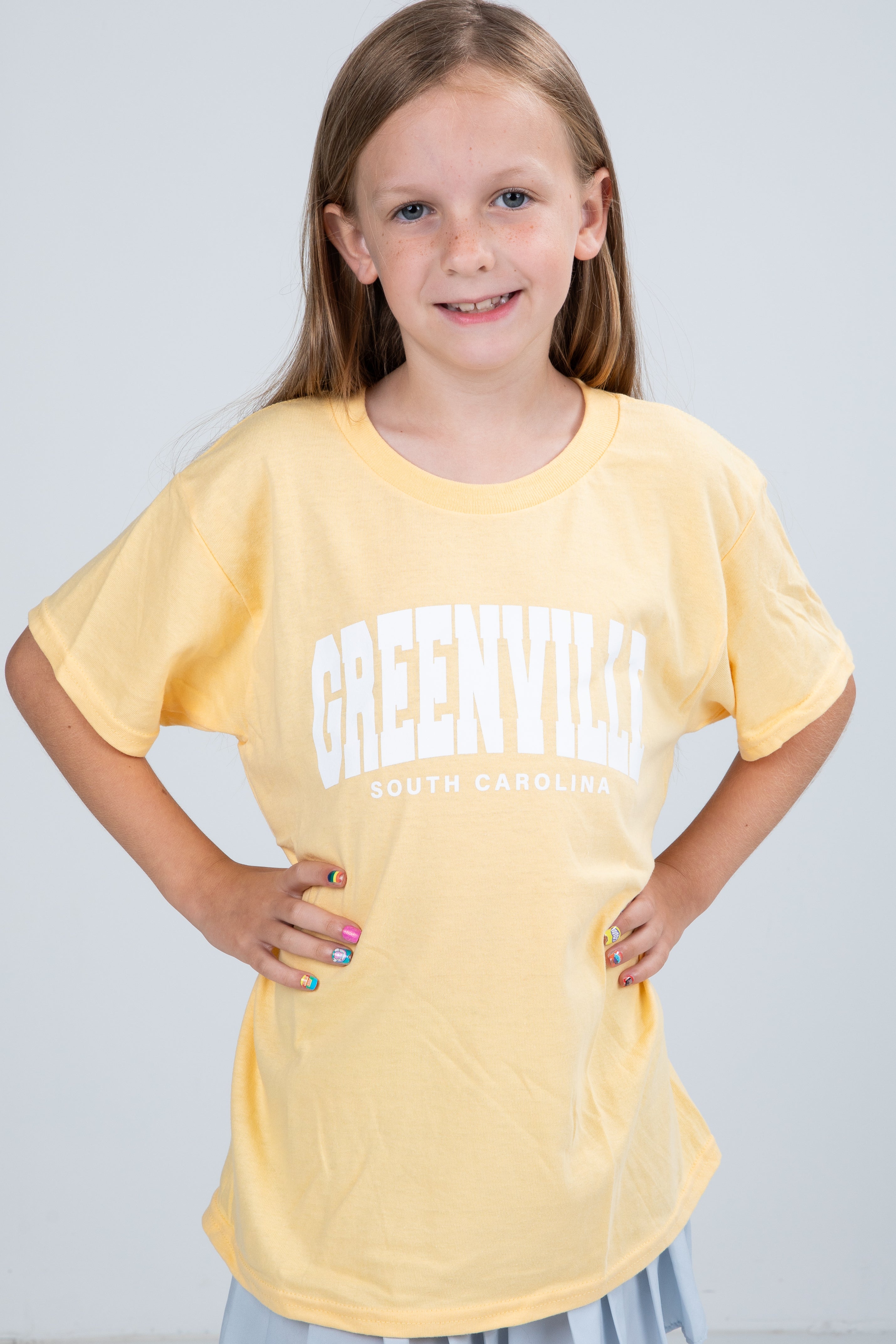 Youth Yellow Greenville South Carolina Tee