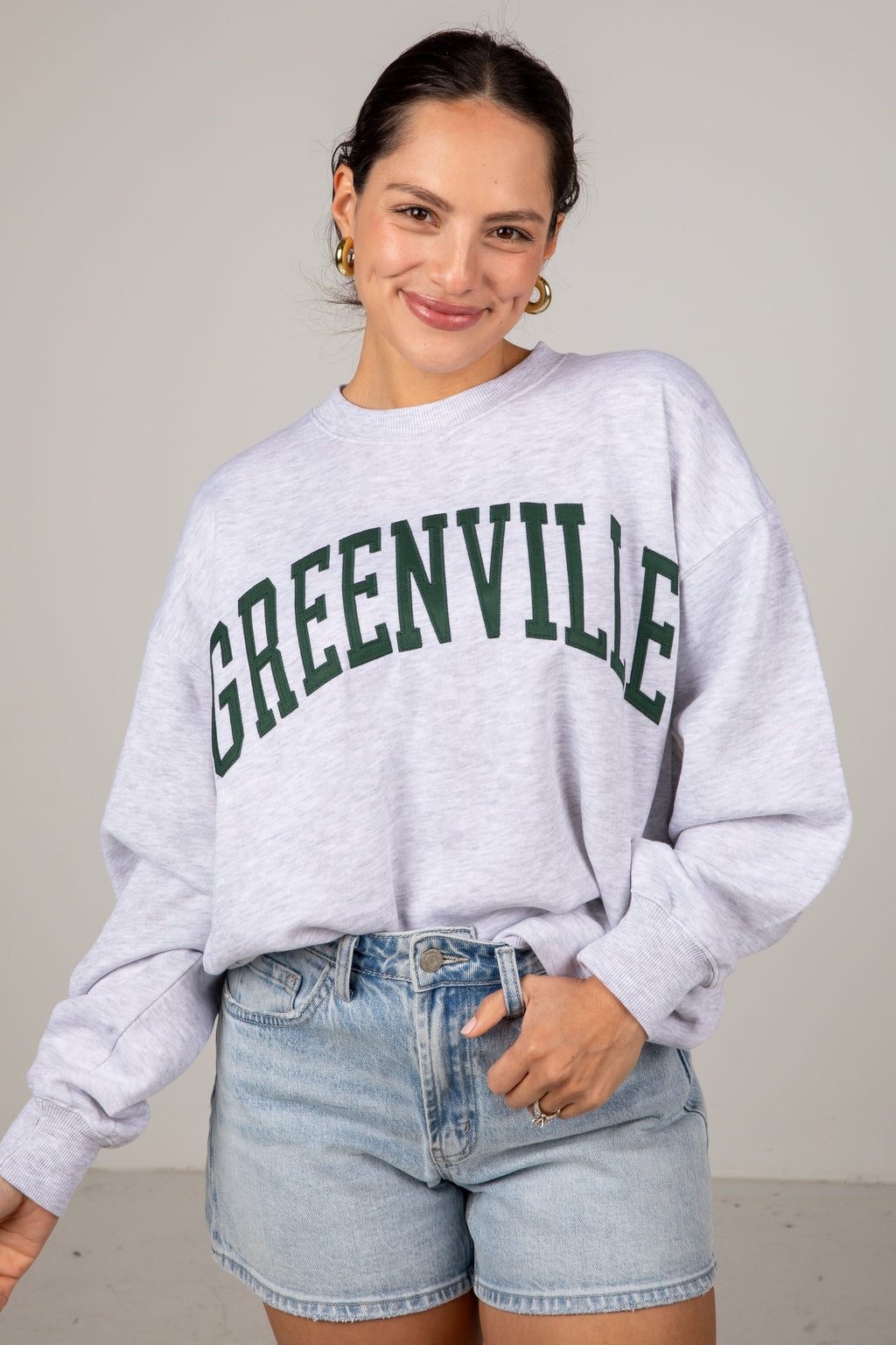 Heather Grey Greenville Graphic Sweatshirt