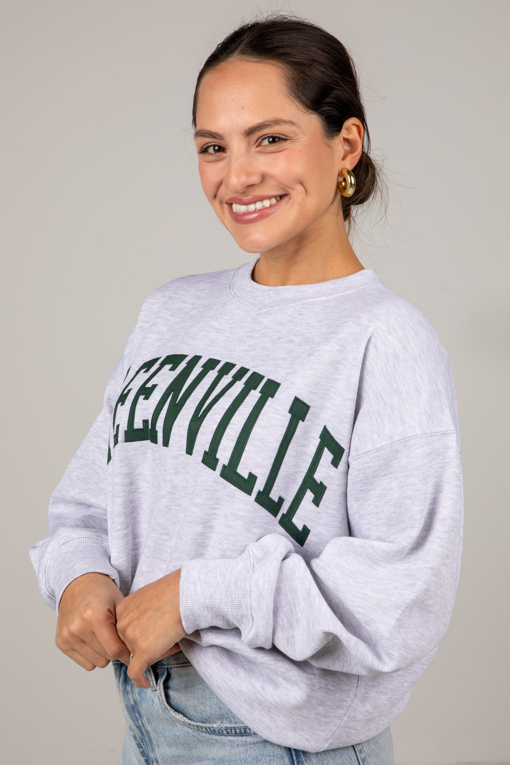 Heather Grey Greenville Graphic Sweatshirt