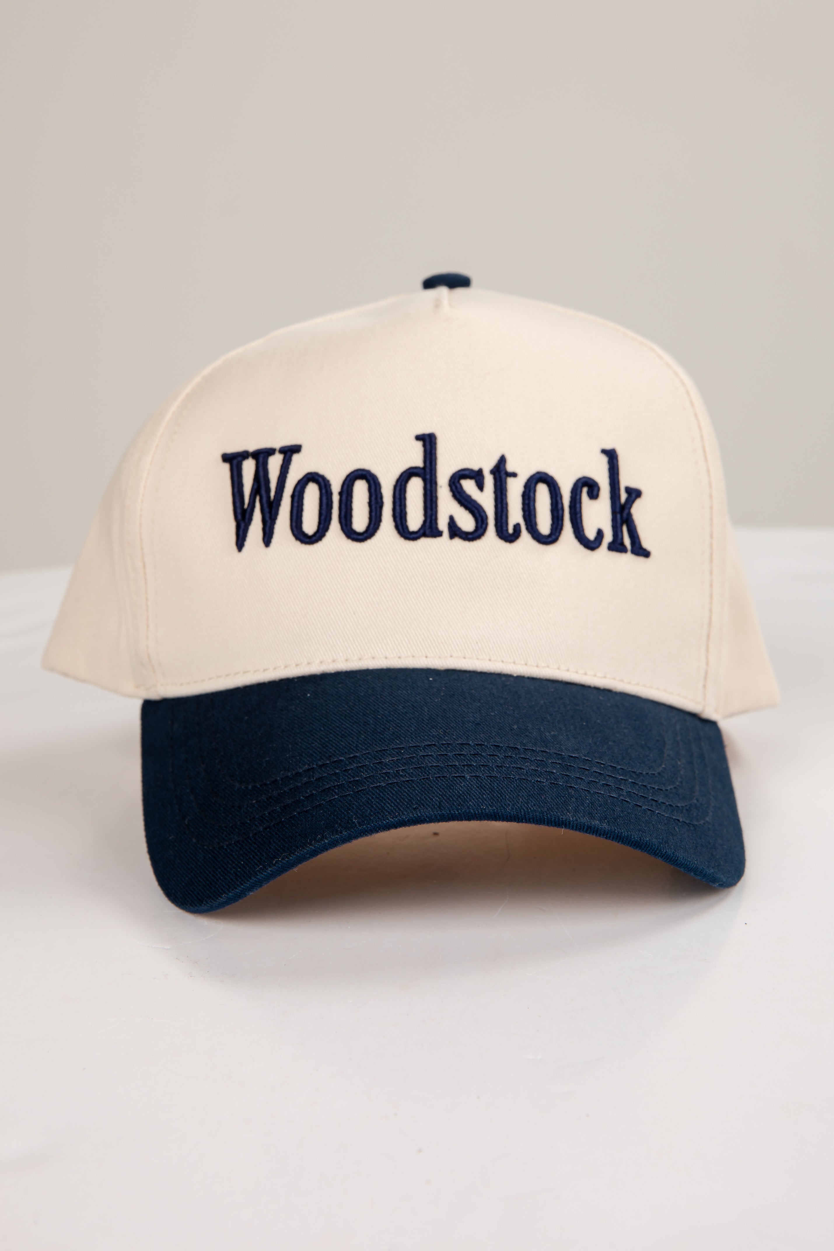 Woodstock Color Block Embroidered Hat
