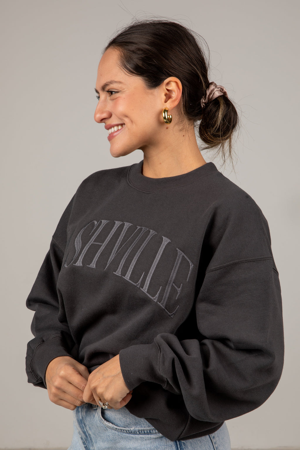 Nashville Grey Graphic Pullover