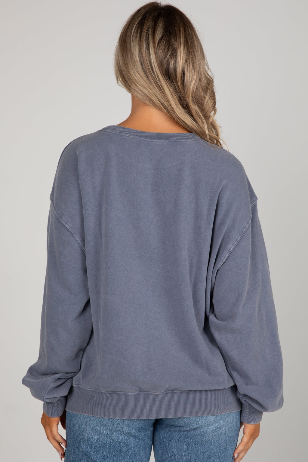 Navy ATL Star Baseball Sweatshirt