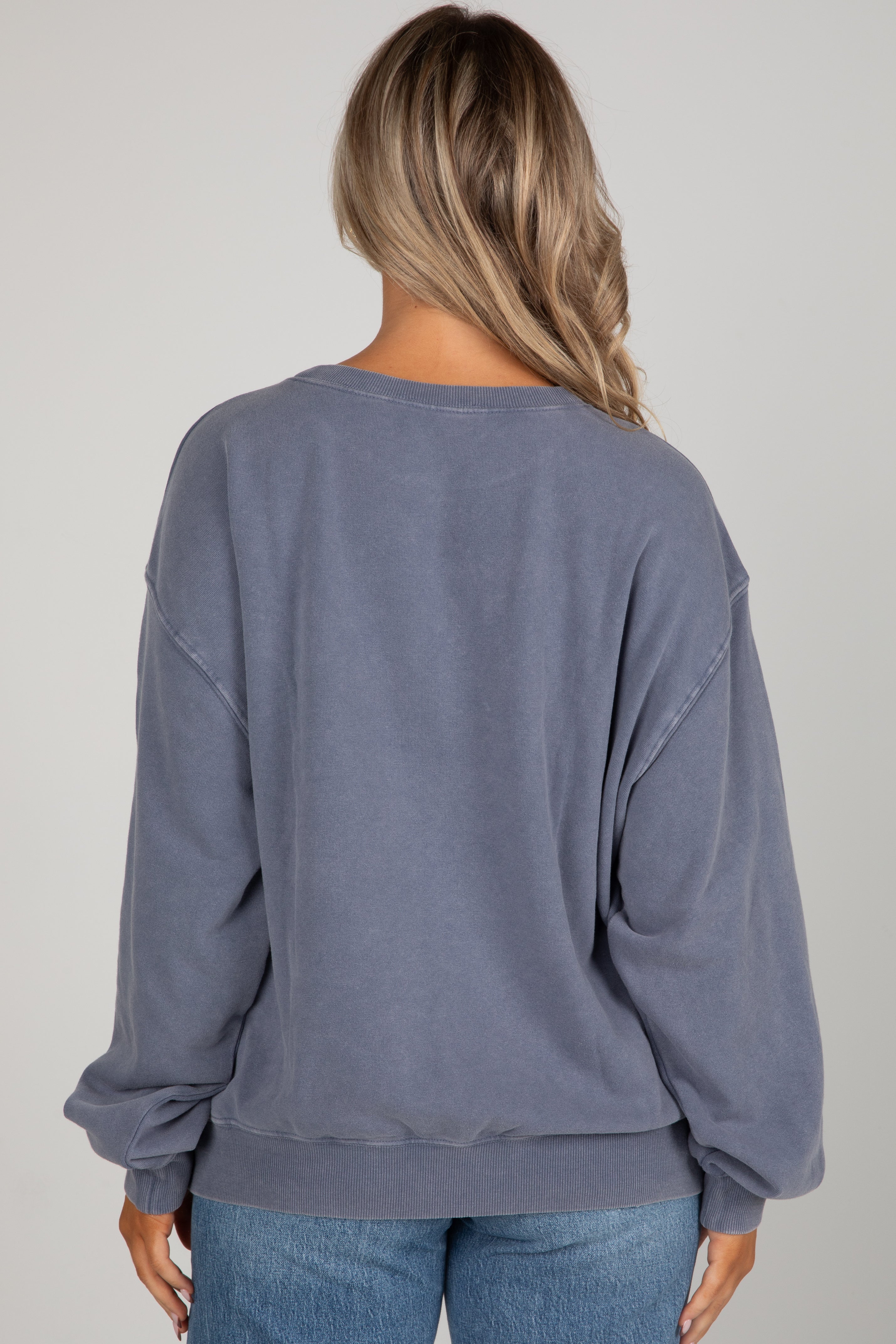 Navy ATL Star Baseball Sweatshirt