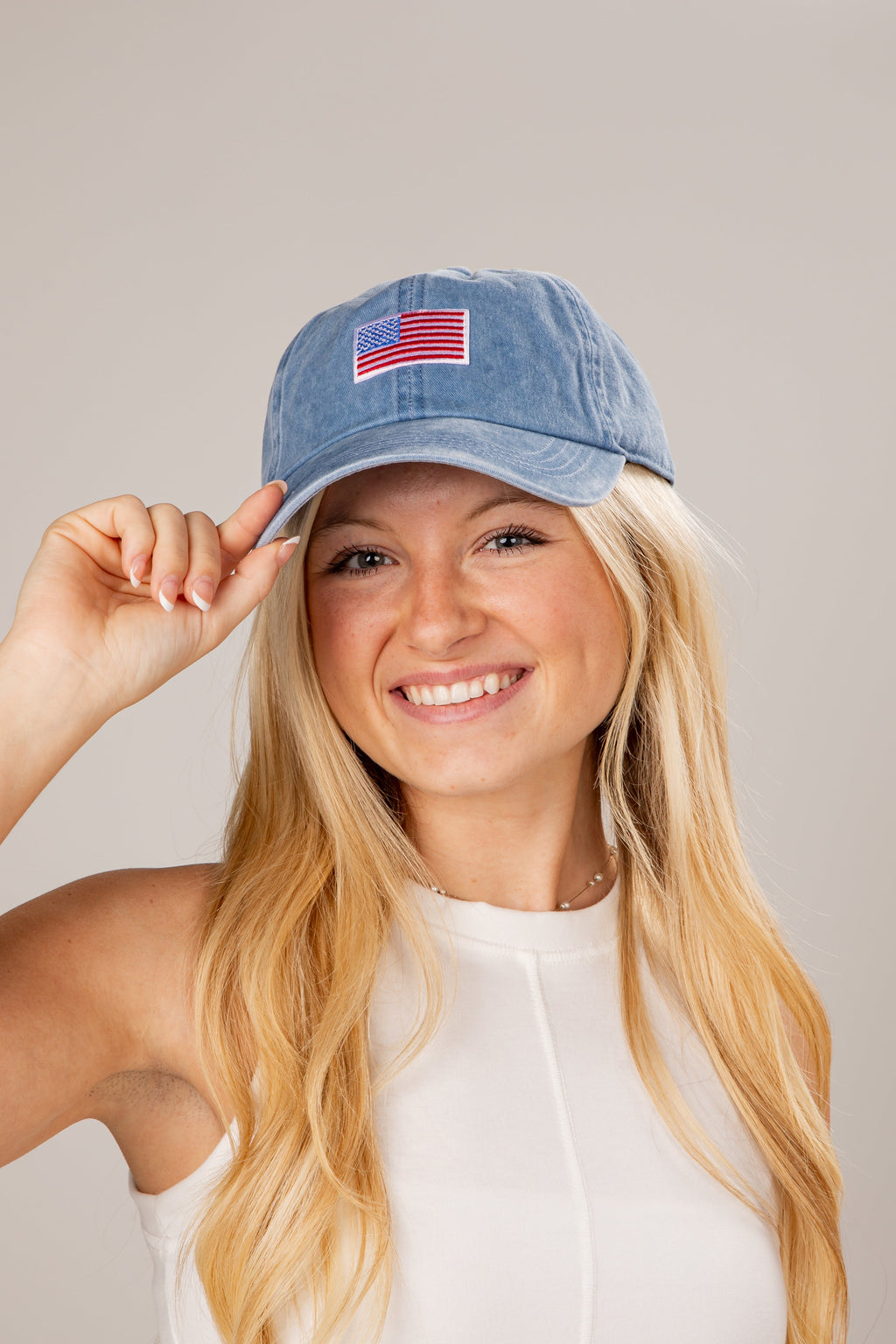 American Flag Baseball Dad Hat