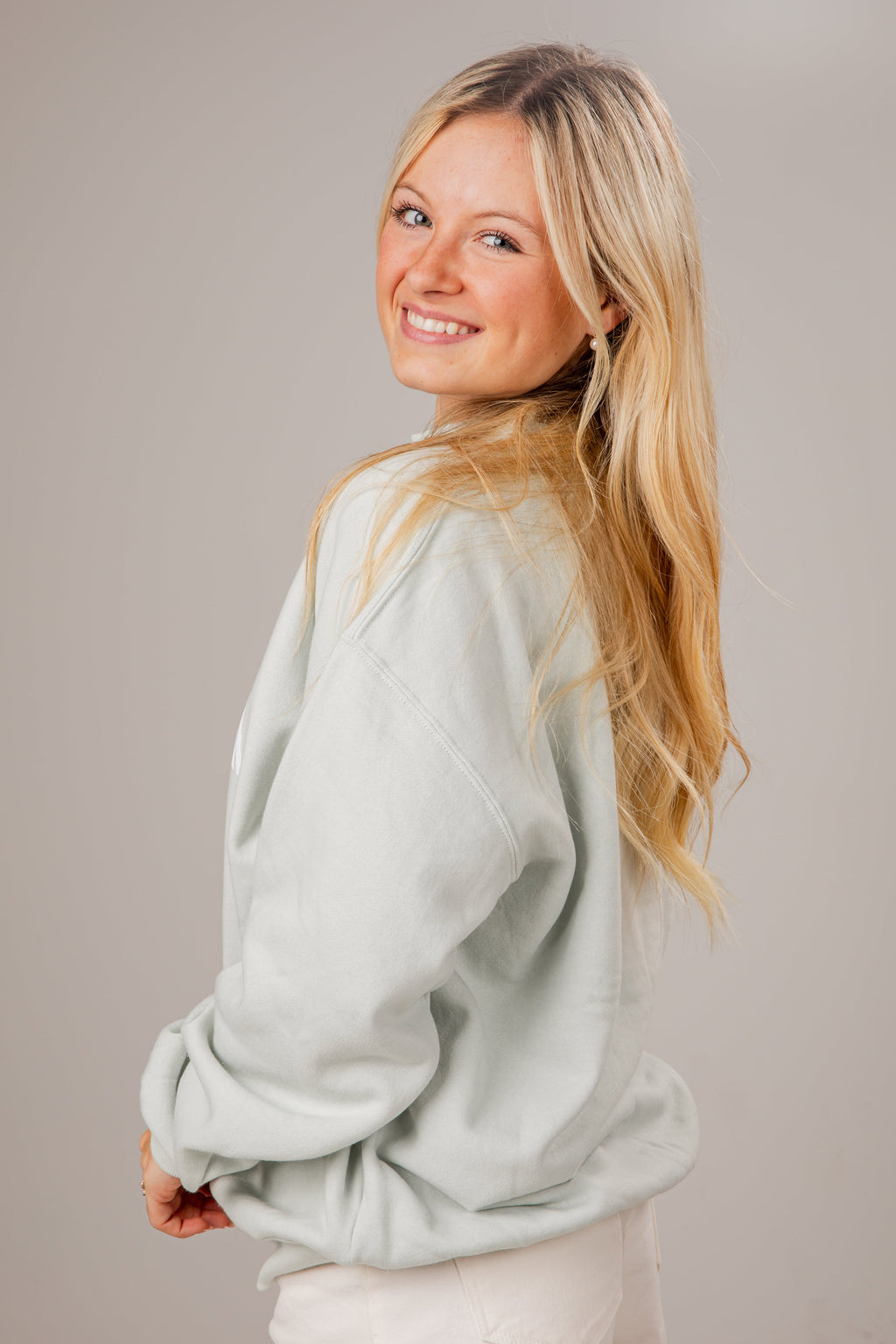 Charleston Graphic Sage Mockneck Sweatshirt