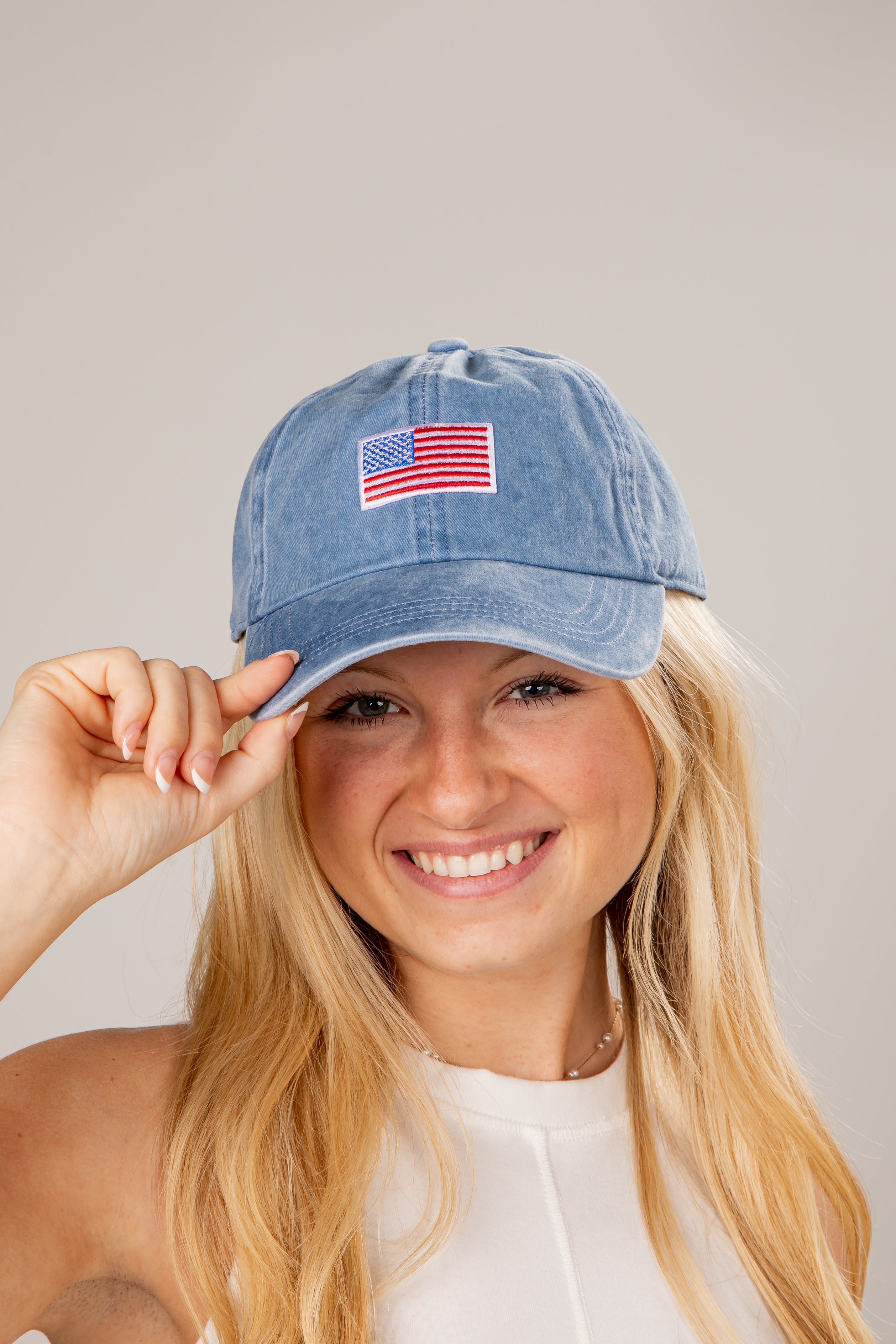 American Flag Baseball Dad Hat