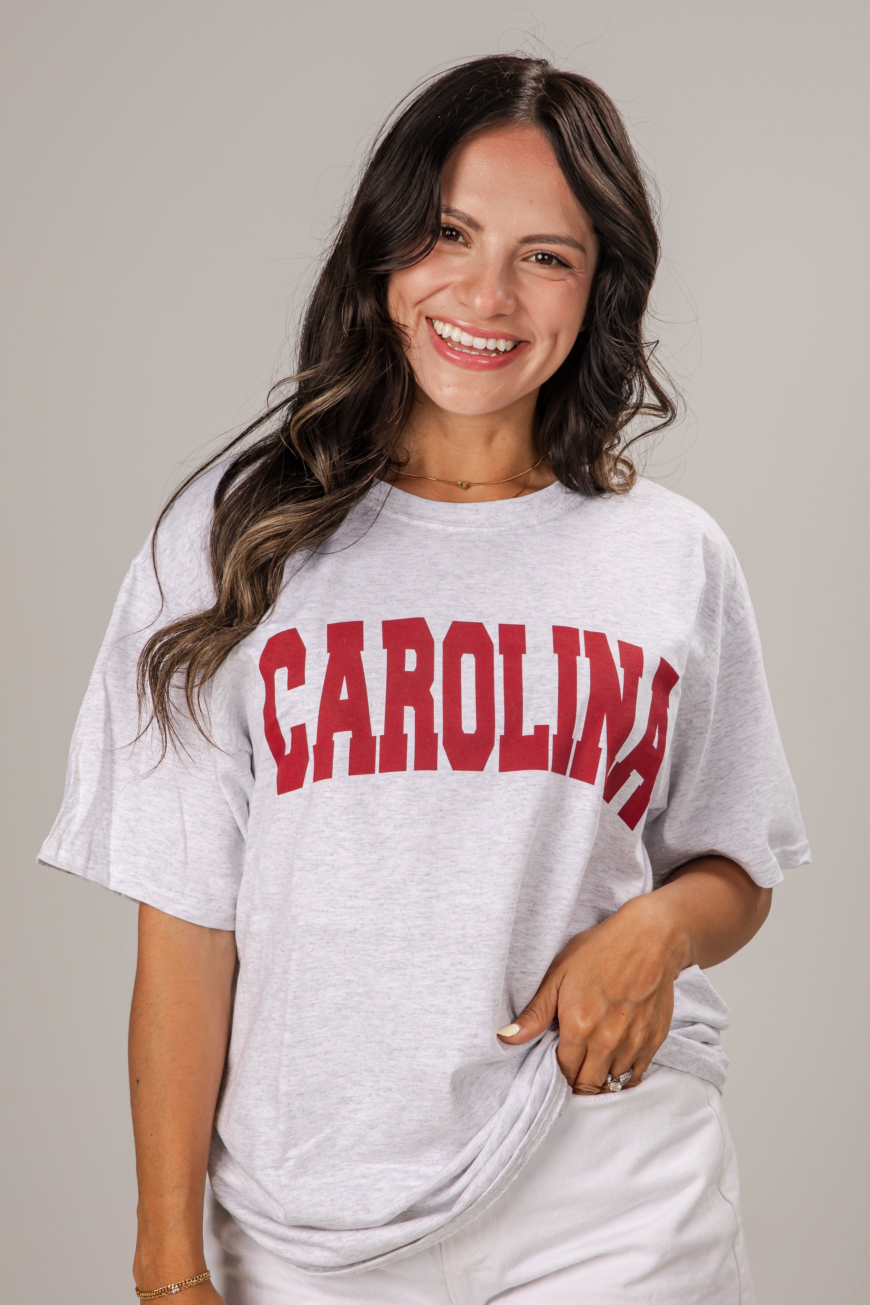 Heather Grey Carolina Graphic Tee