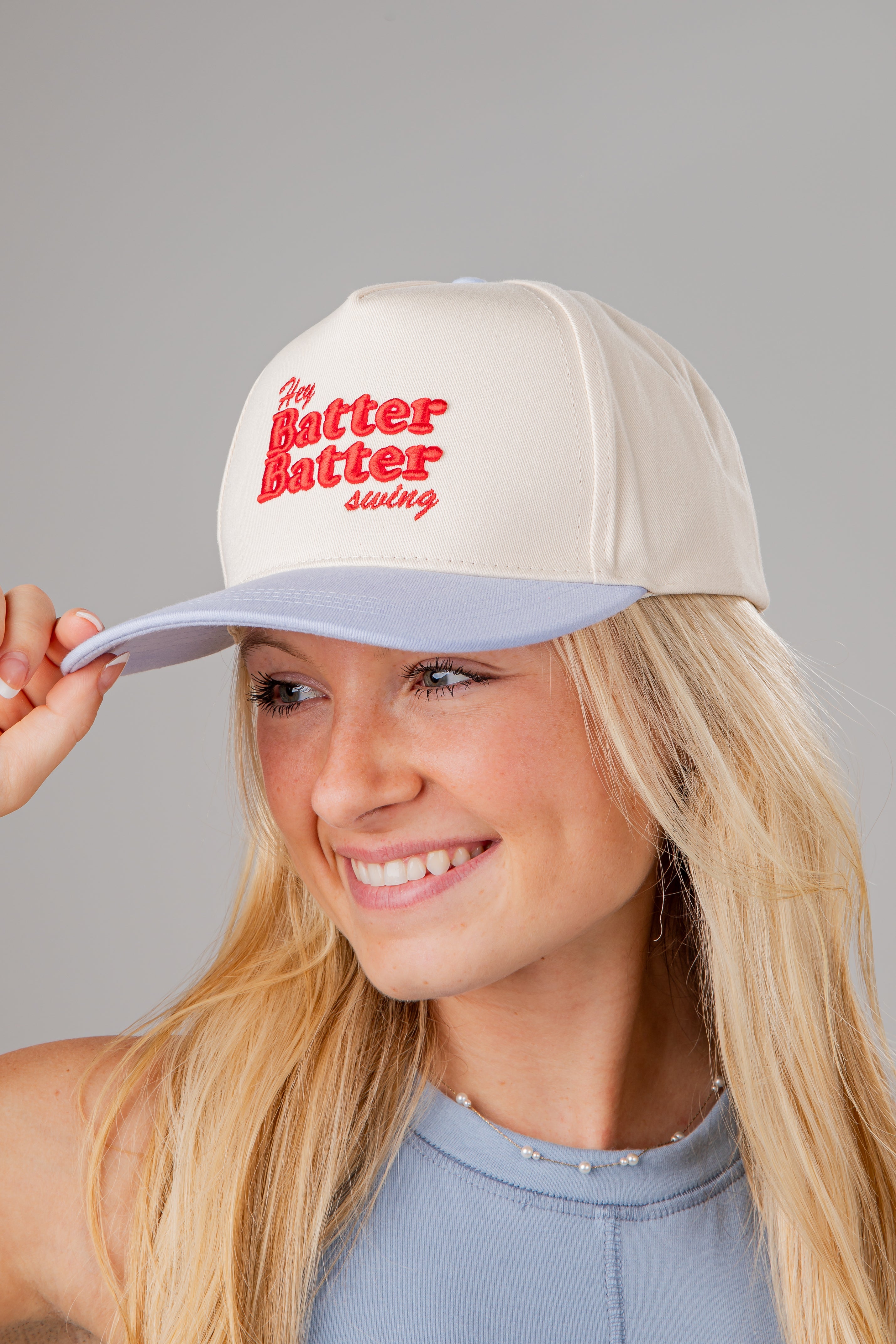 Hey Batter Batter Swing Embroidered Hat