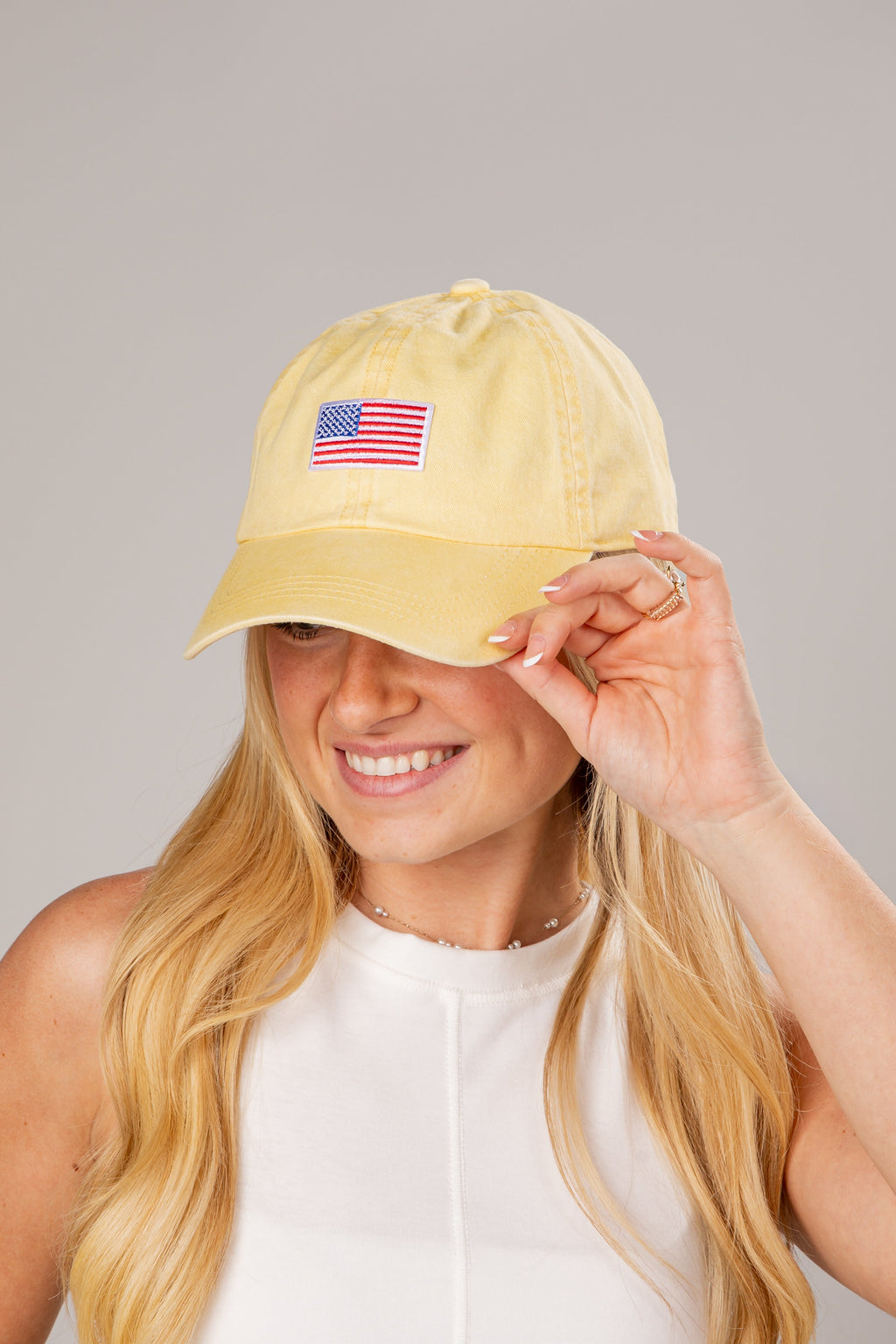 American Flag Baseball Dad Hat