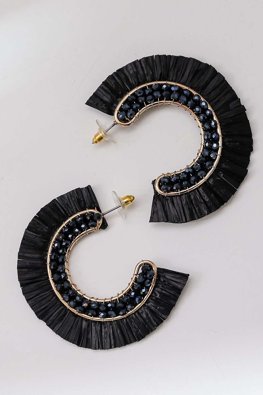 FINAL SALE - Lauren Fringe Hoop Earrings